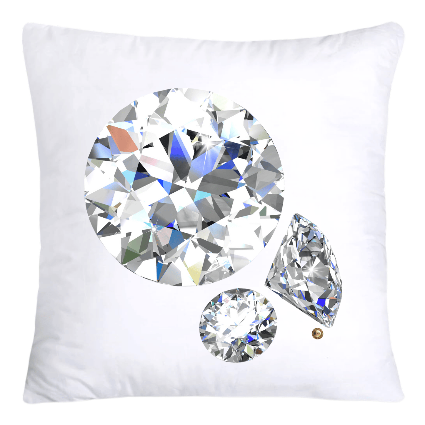 Sparkling Diamonds and Gemstone Pillow Covers 18x18-4701