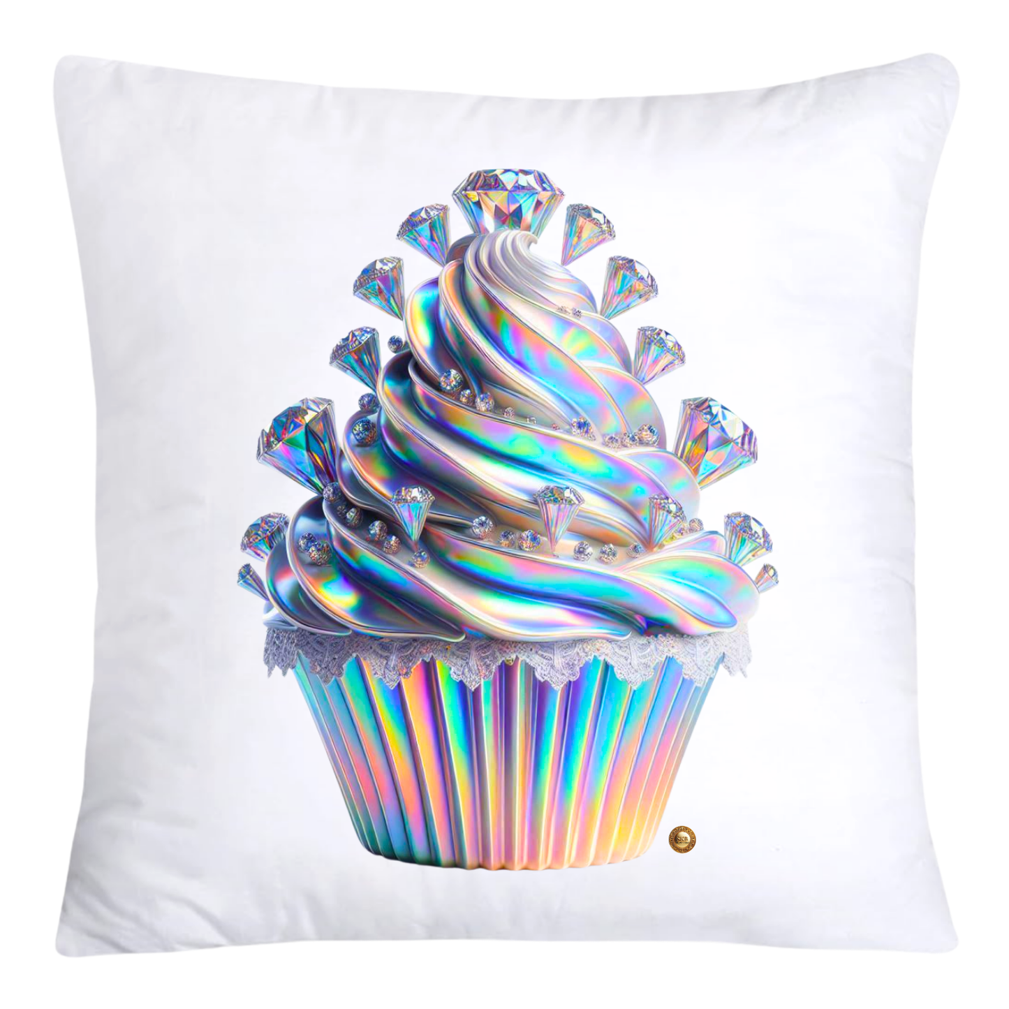 Iridescent Royal Cupcake Pillow Covers 18x18-4043