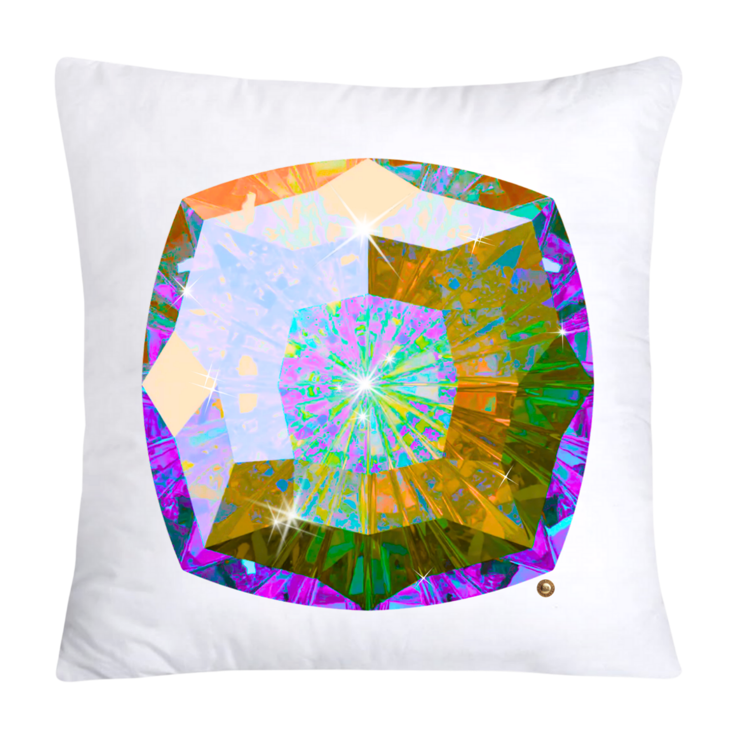 Sparkling Diamonds and Gemstone Pillow Covers-3646