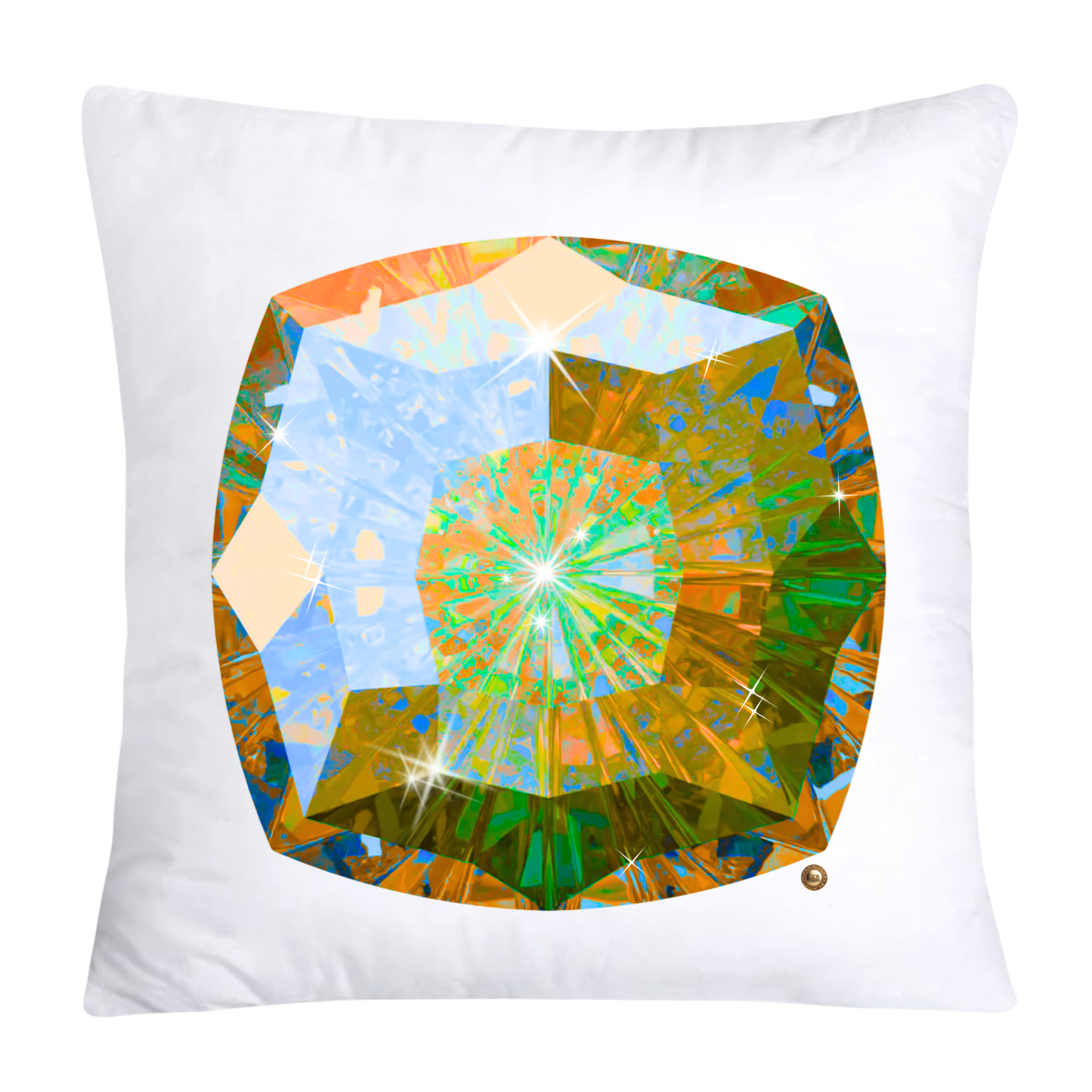 Sparkling Diamonds and Gemstone Pillow Covers-3615