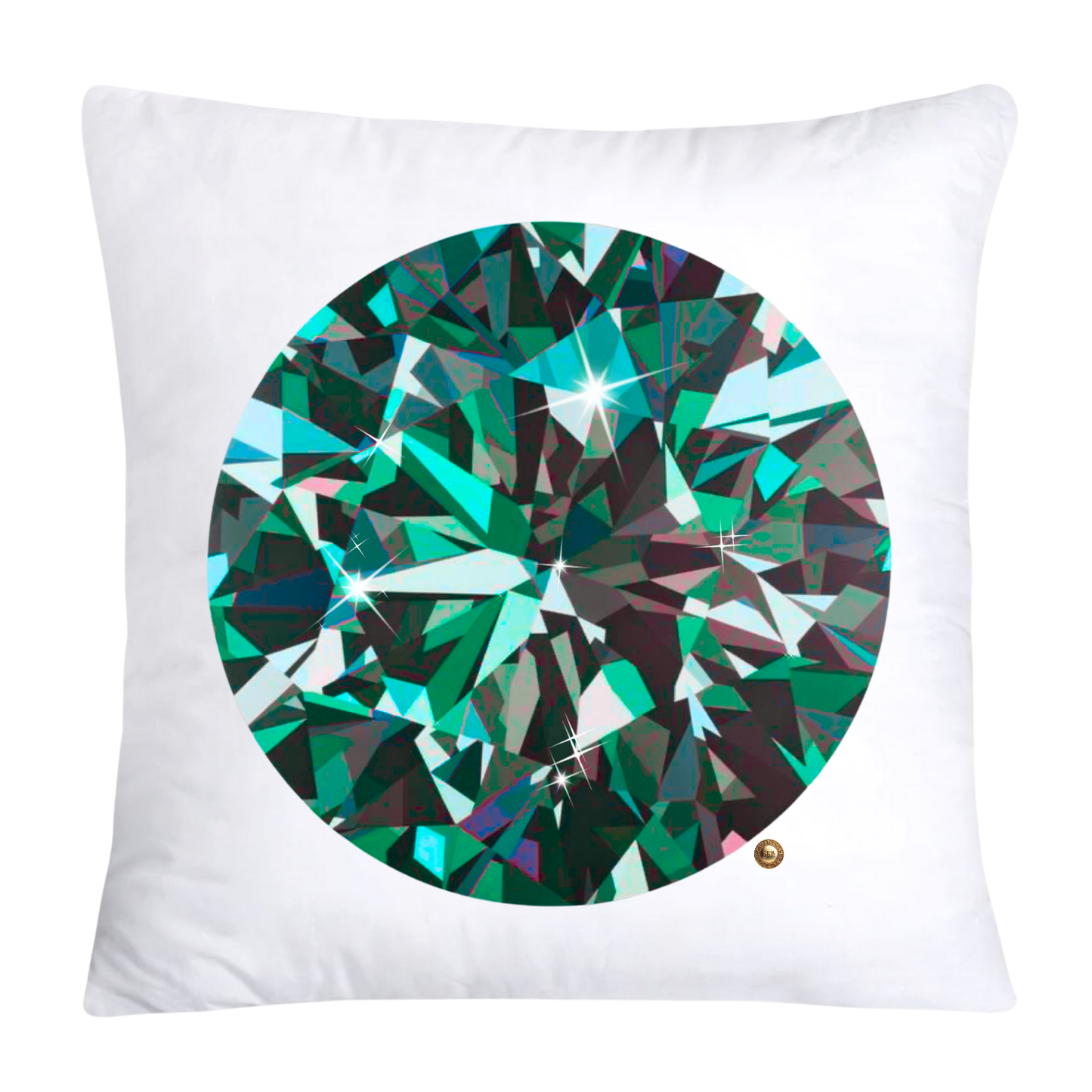 Sparkling Diamonds and Gemstone Pillow Covers-3578