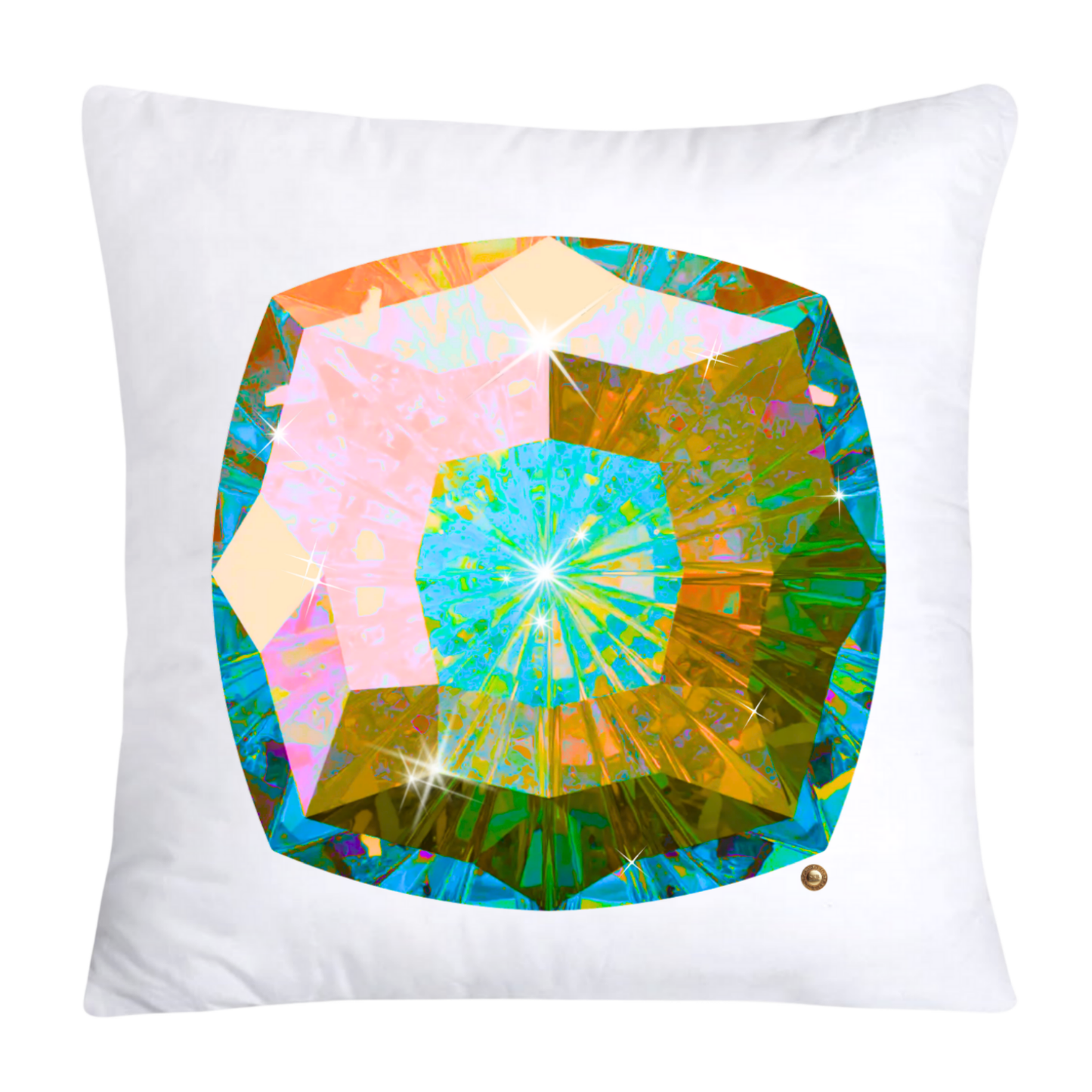 Sparkling Diamonds and Gemstone Pillow Covers-3624