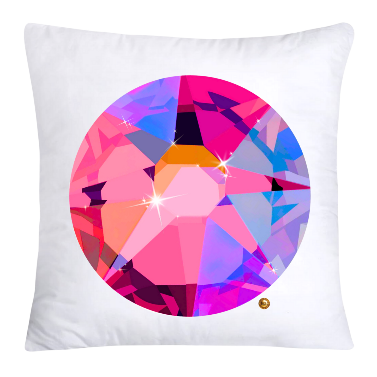 Sparkling Diamonds and Gemstone Pillow Covers 18x18-4736