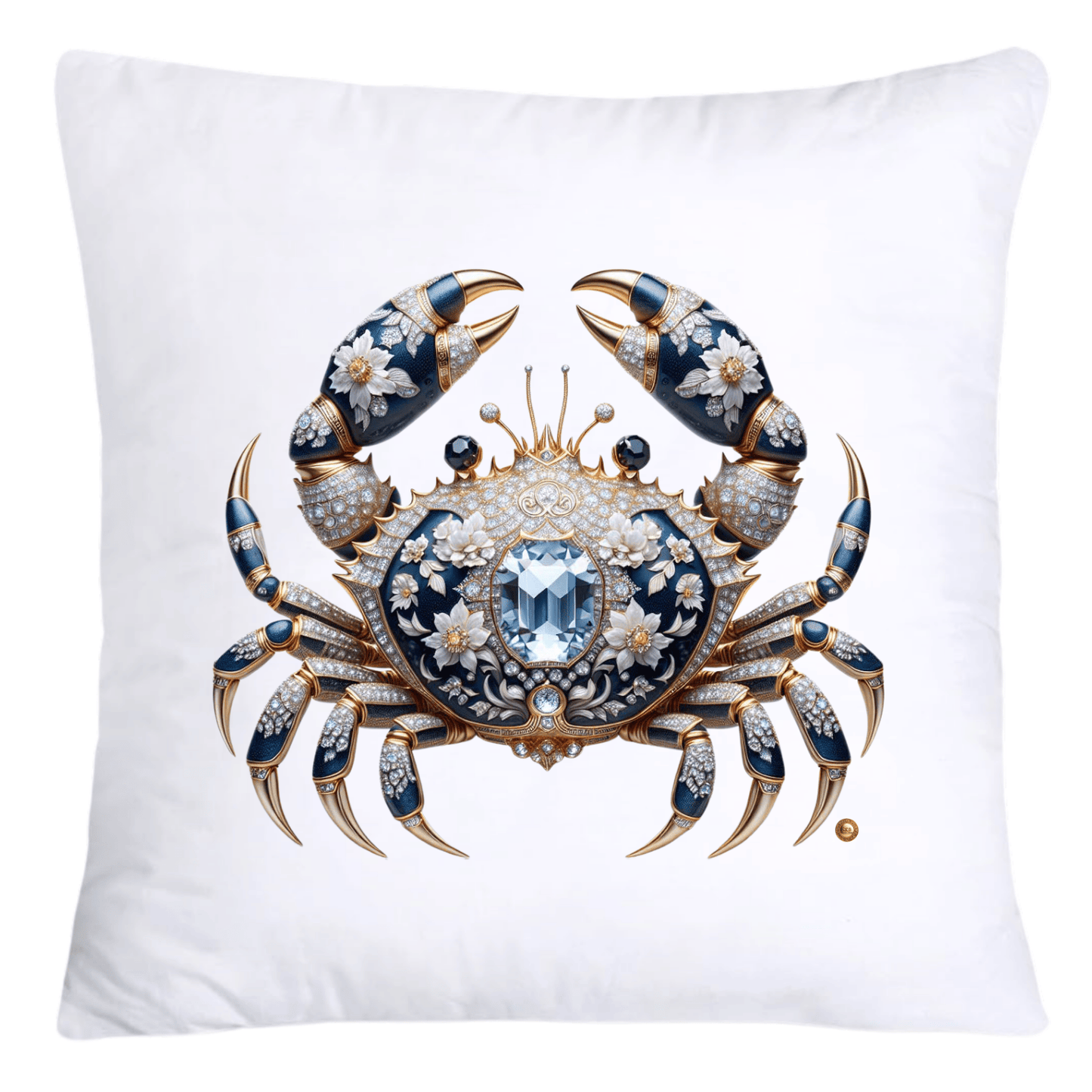 Blue Willow Stunning Crab Pillow Covers-5587