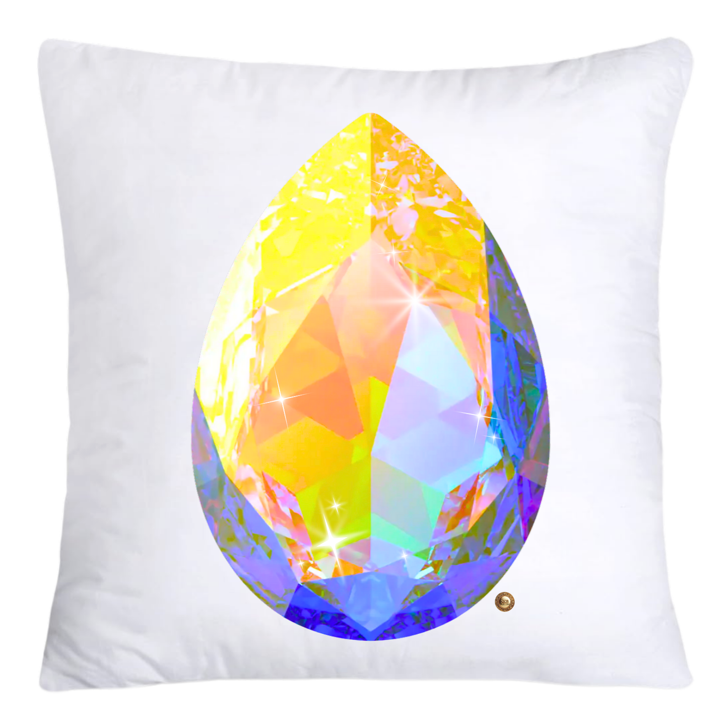 Sparkling Diamonds and Gemstone Pillow Covers 18x18-4702