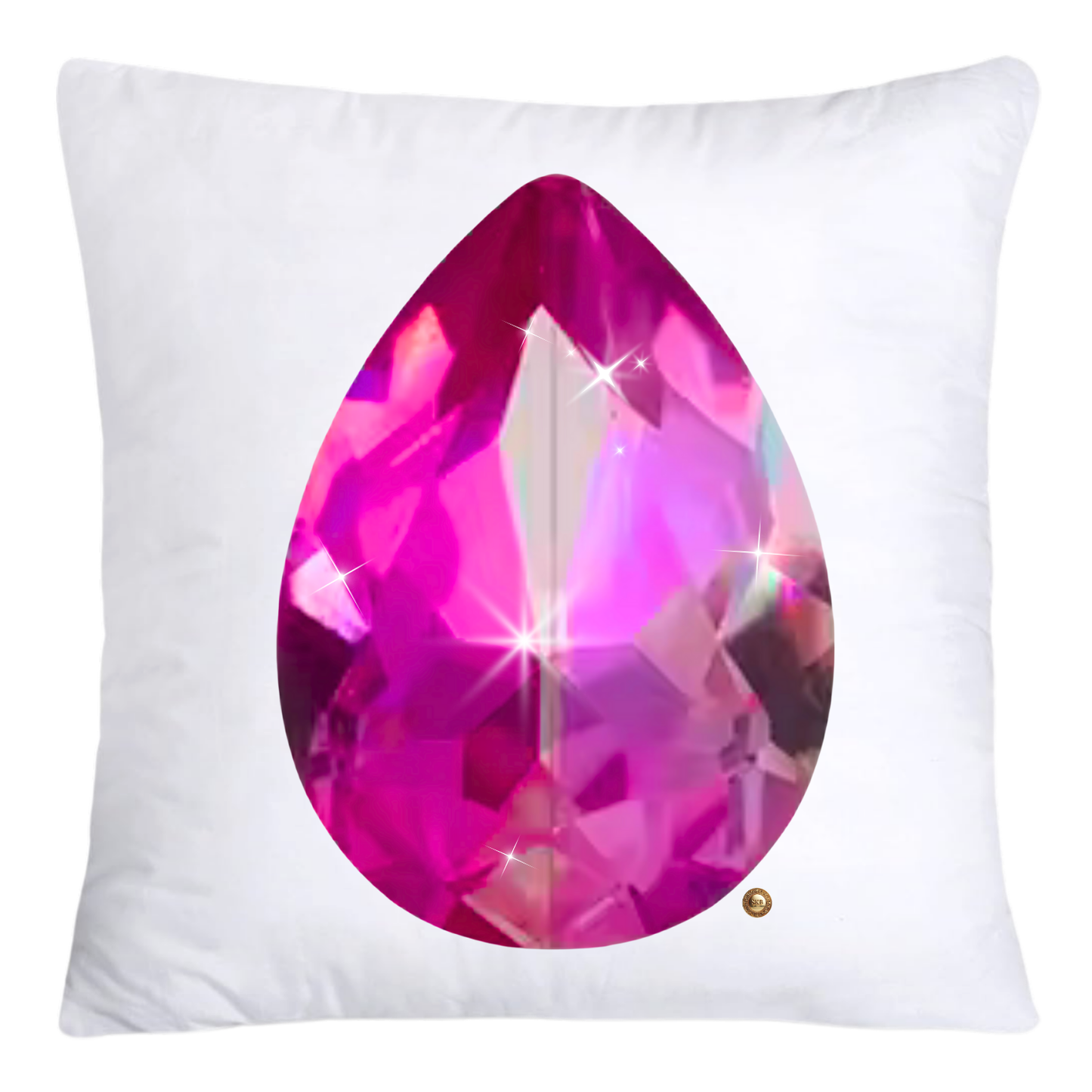 Sparkling Diamonds and Gemstone Pillow Covers 18x18-4723