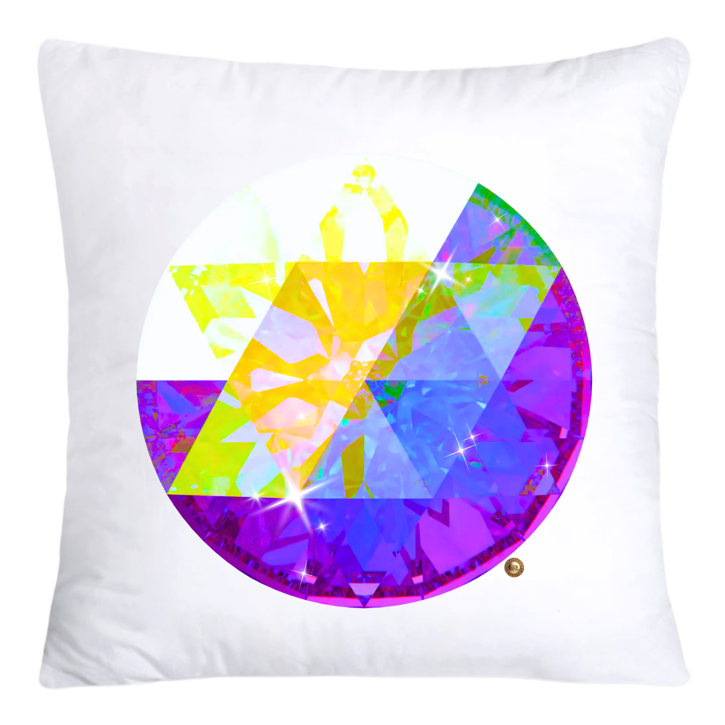 Sparkling Diamonds and Gemstone Pillow Covers 18x18-4725