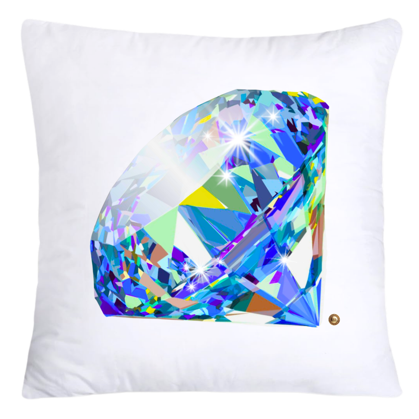 Sparkling Diamonds and Gemstone Pillow Covers 18x18-4720