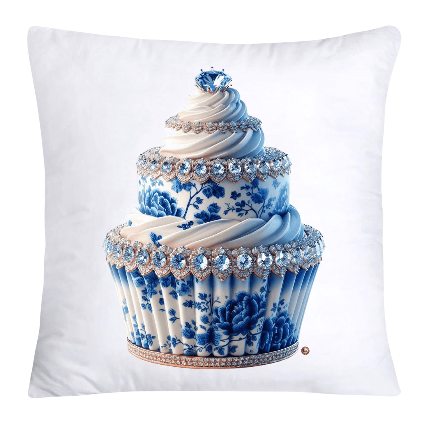 Blue Willow 18x18 Chinoiserie Cupcake Throw Pillow Covers-3785