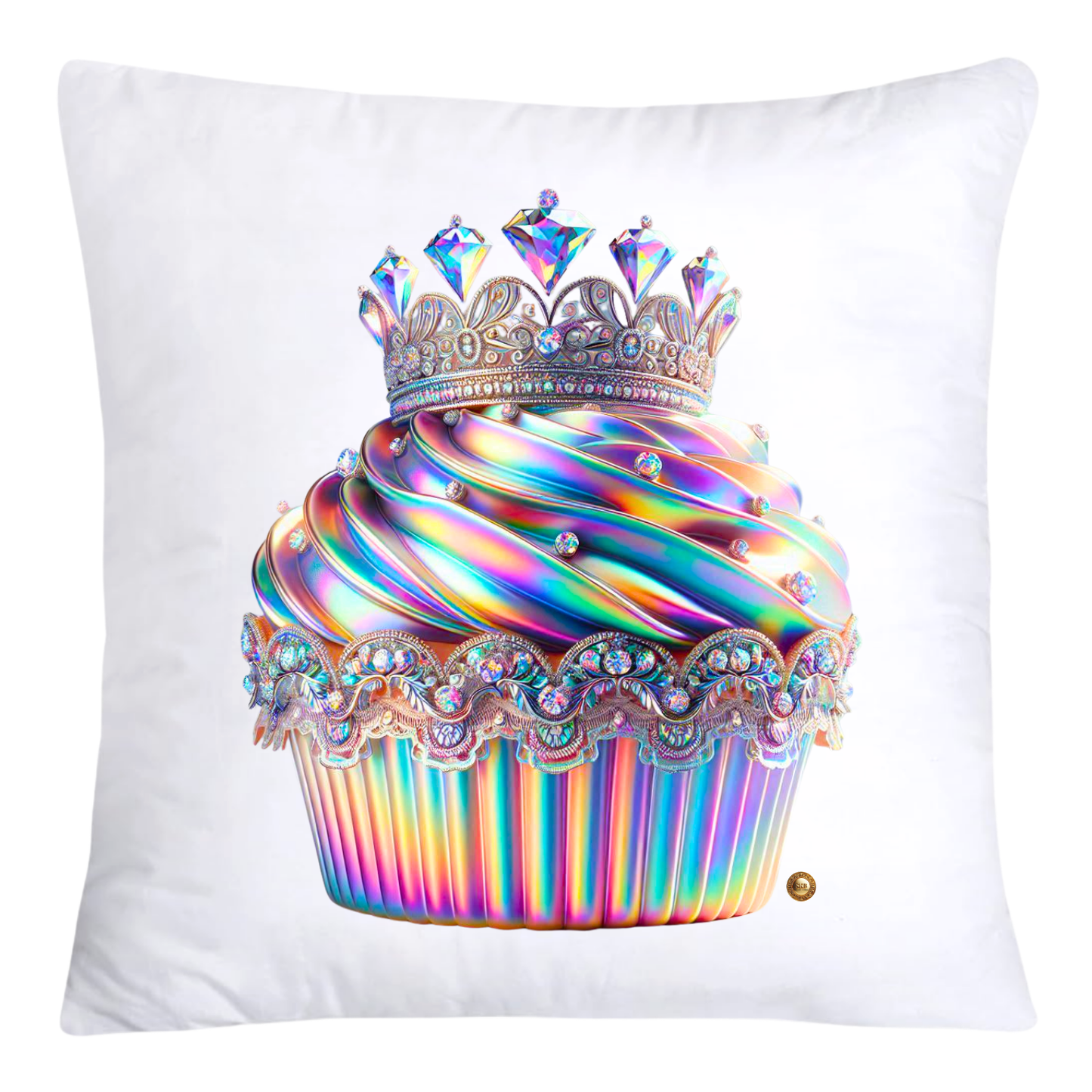 Iridescent Royal Cupcake Pillow Covers 18x18-4061