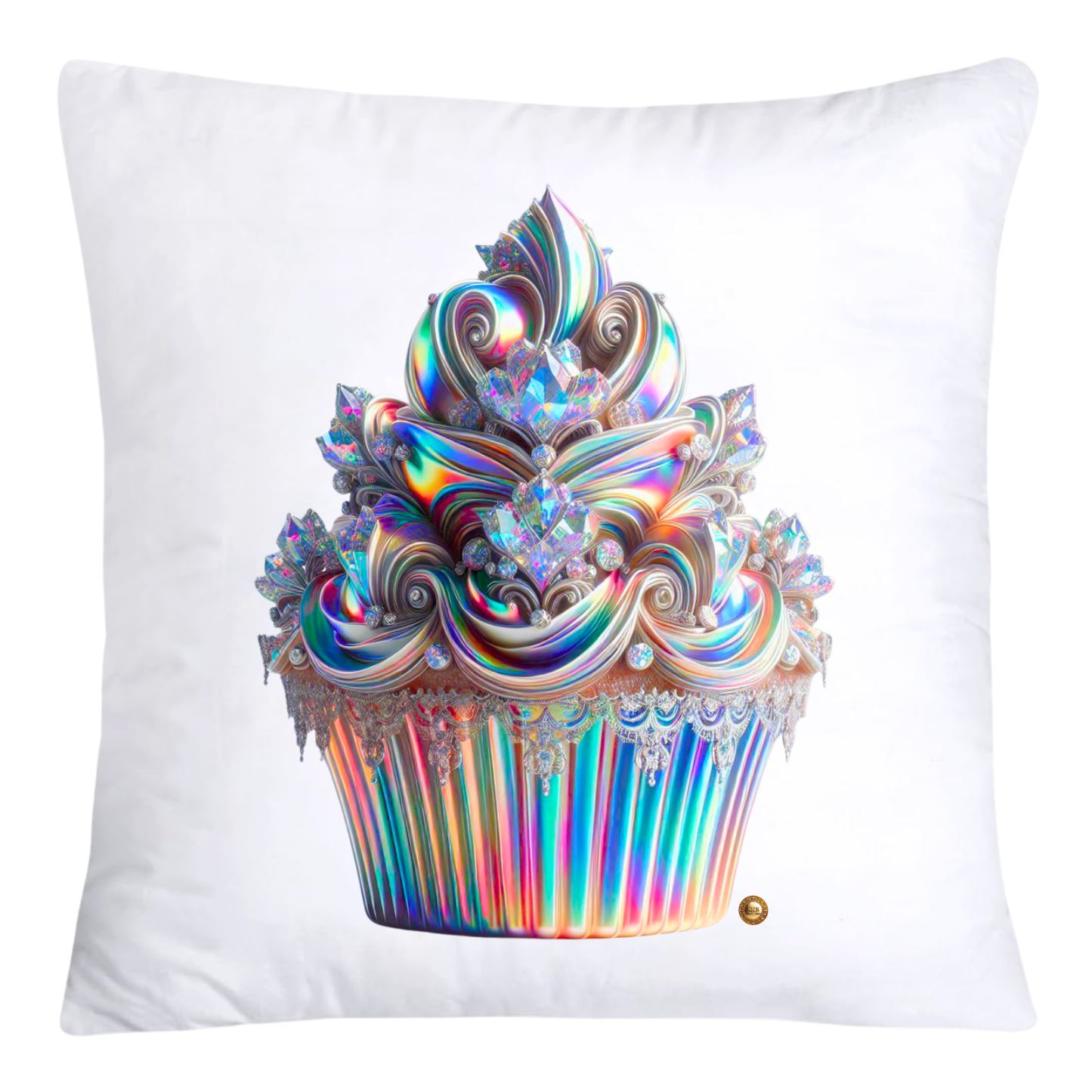 Iridescent Royal Cupcake Pillow Covers 18x18-4017