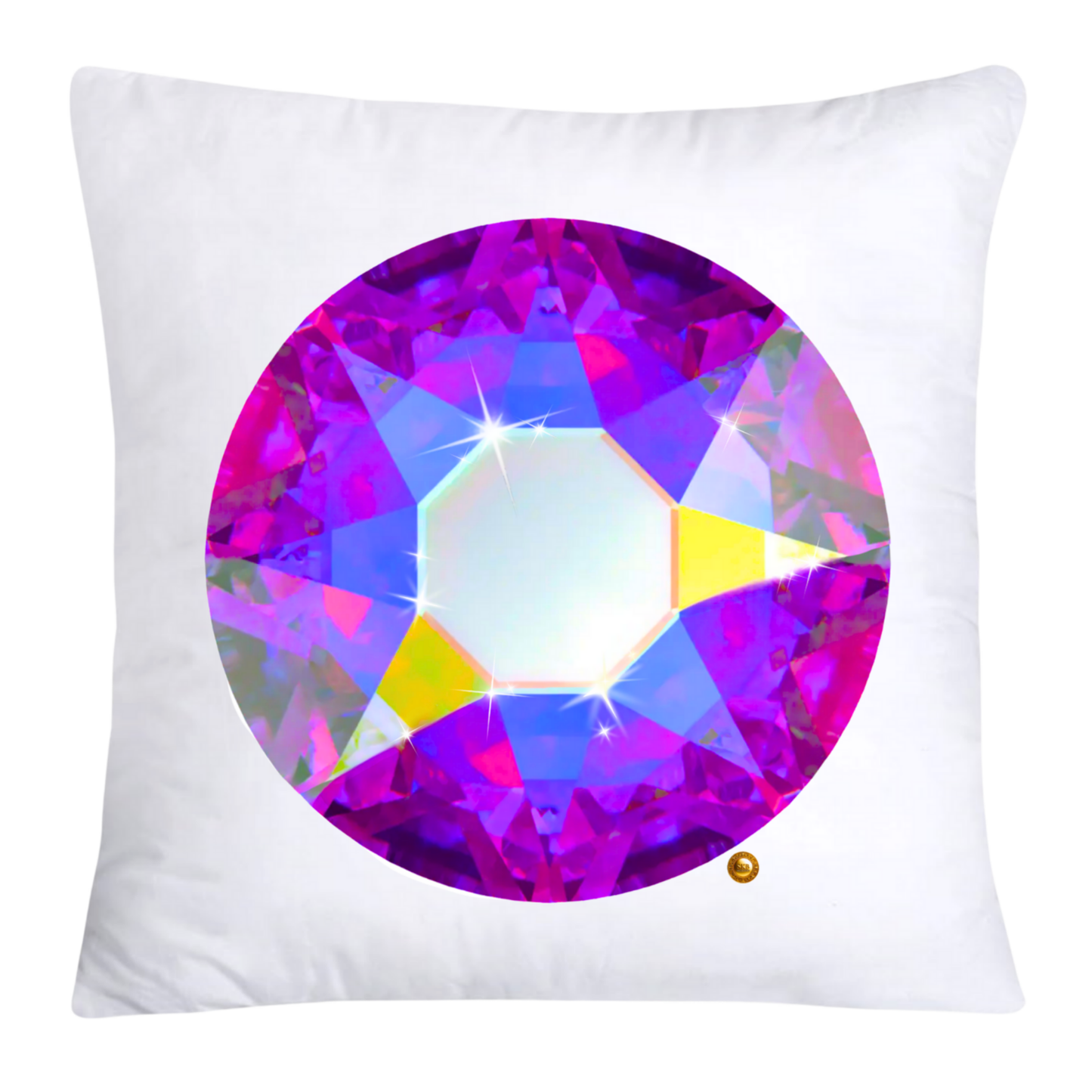 Sparkling Diamonds and Gemstone Pillow Covers 18x18-4222