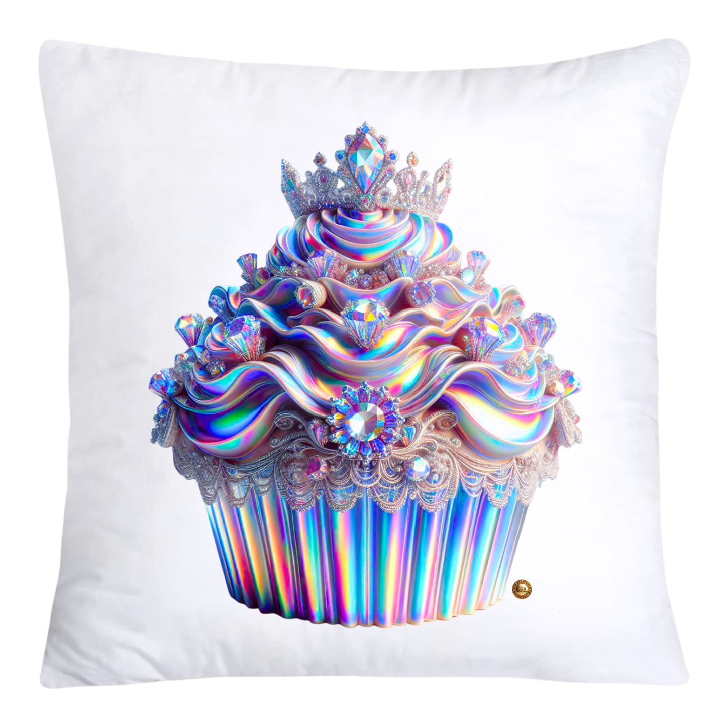 Iridescent Royal Cupcake Pillow Covers 18x18-4055