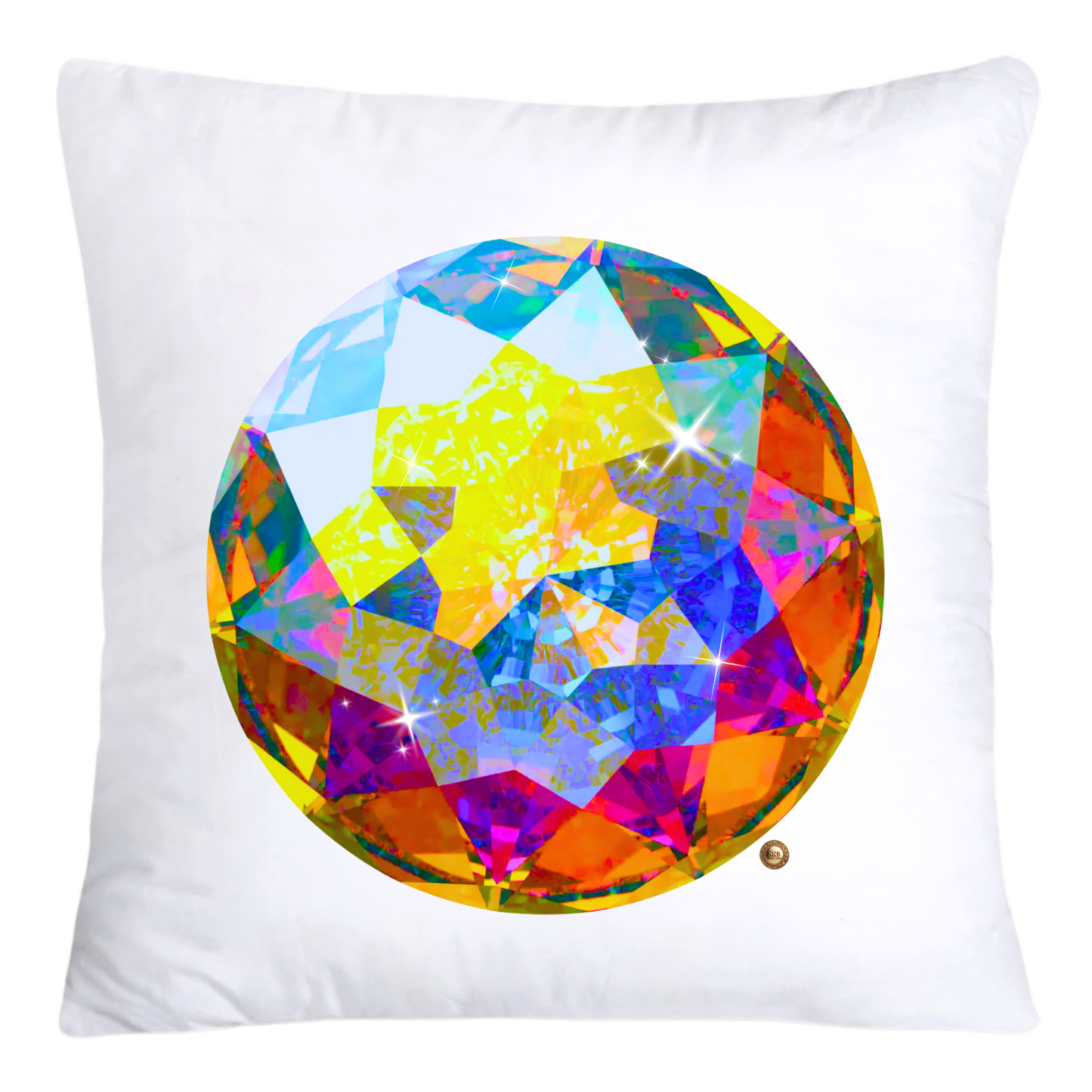Sparkling Diamonds and Gemstone Pillow Covers 18x18-4710