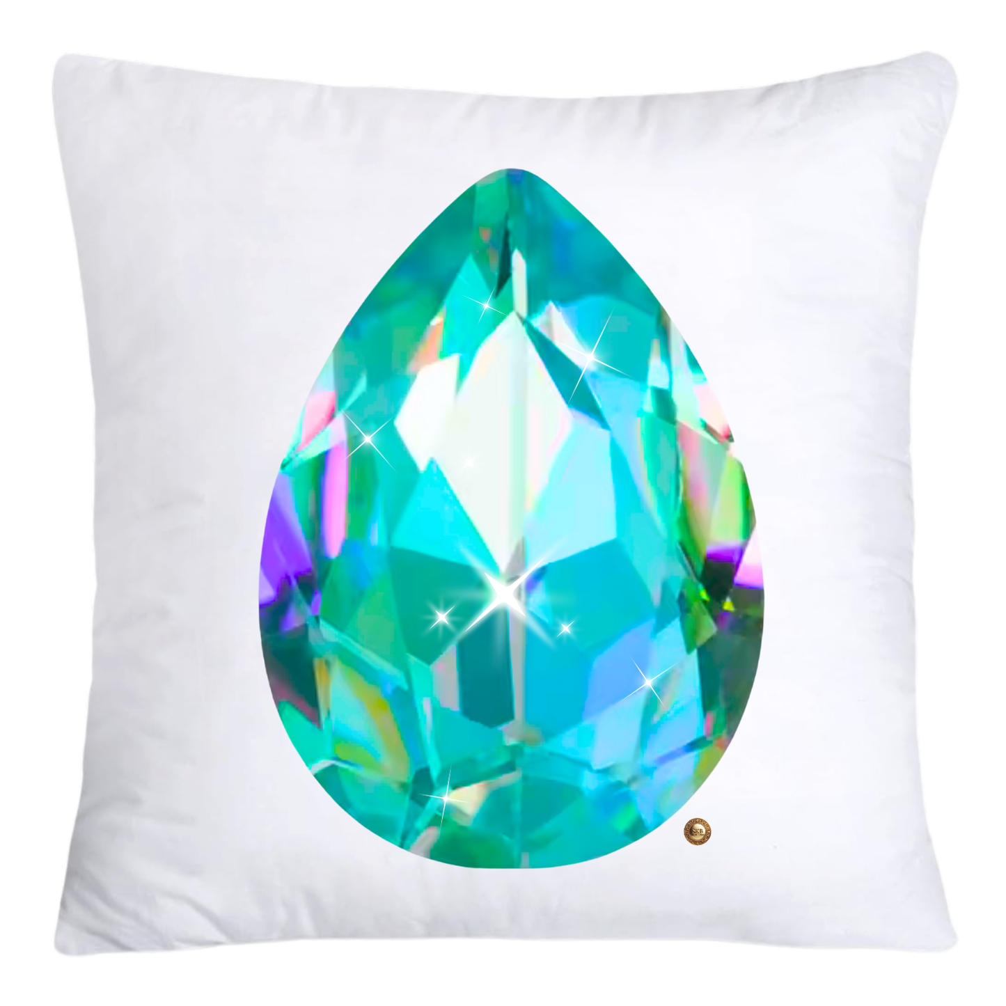 Sparkling Diamonds and Gemstone Pillow Covers 18x18-4712