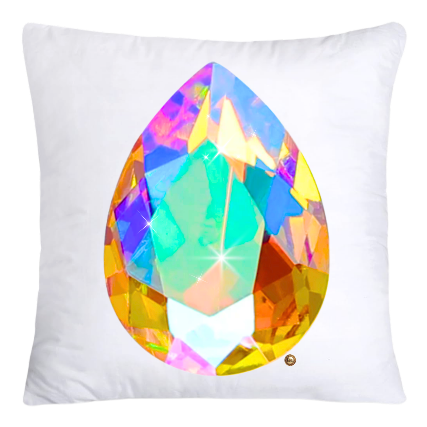 Sparkling Diamonds and Gemstone Pillow Covers 18x18-4726