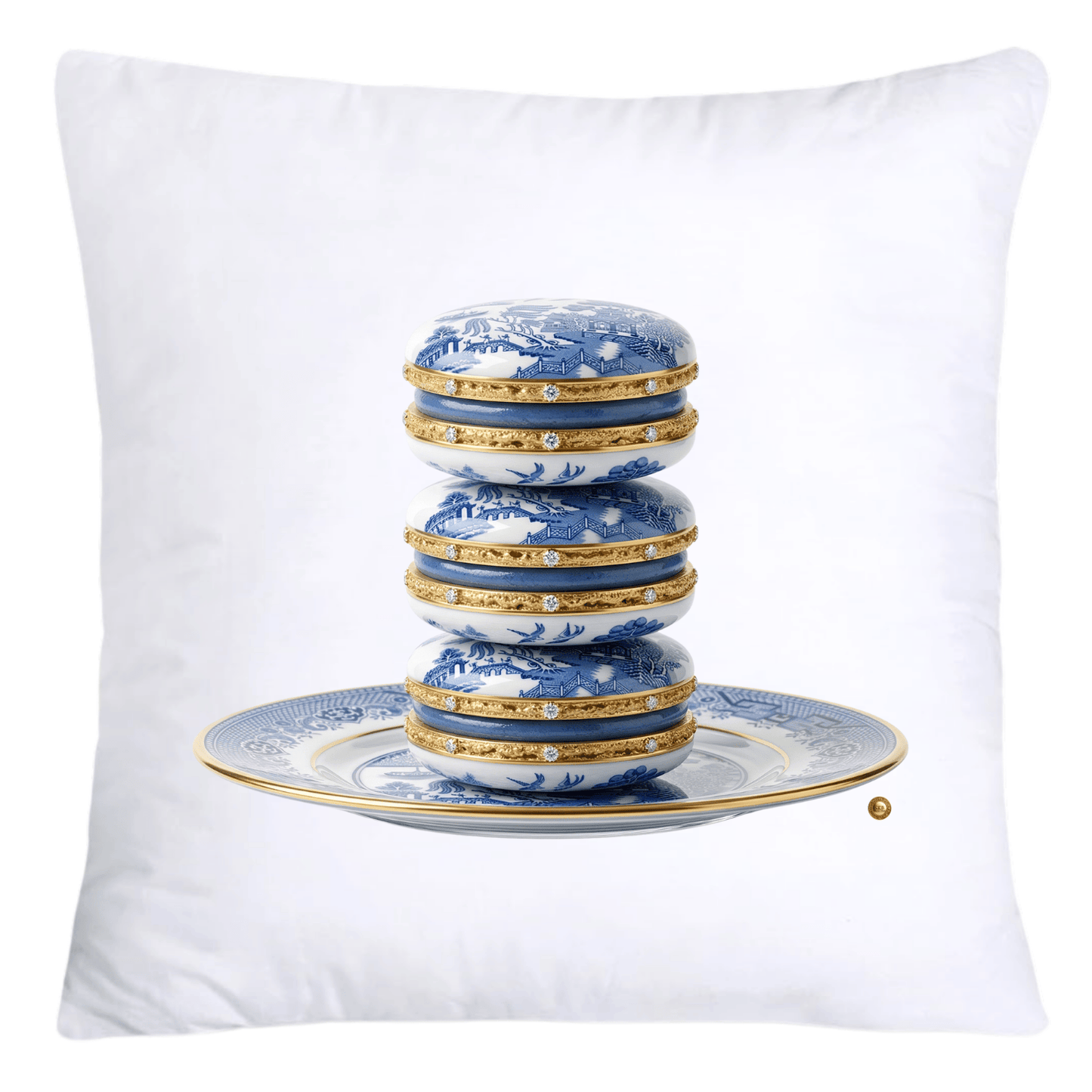 Blue Willow Adorable Macaroon Throw Pillow Covers-4588