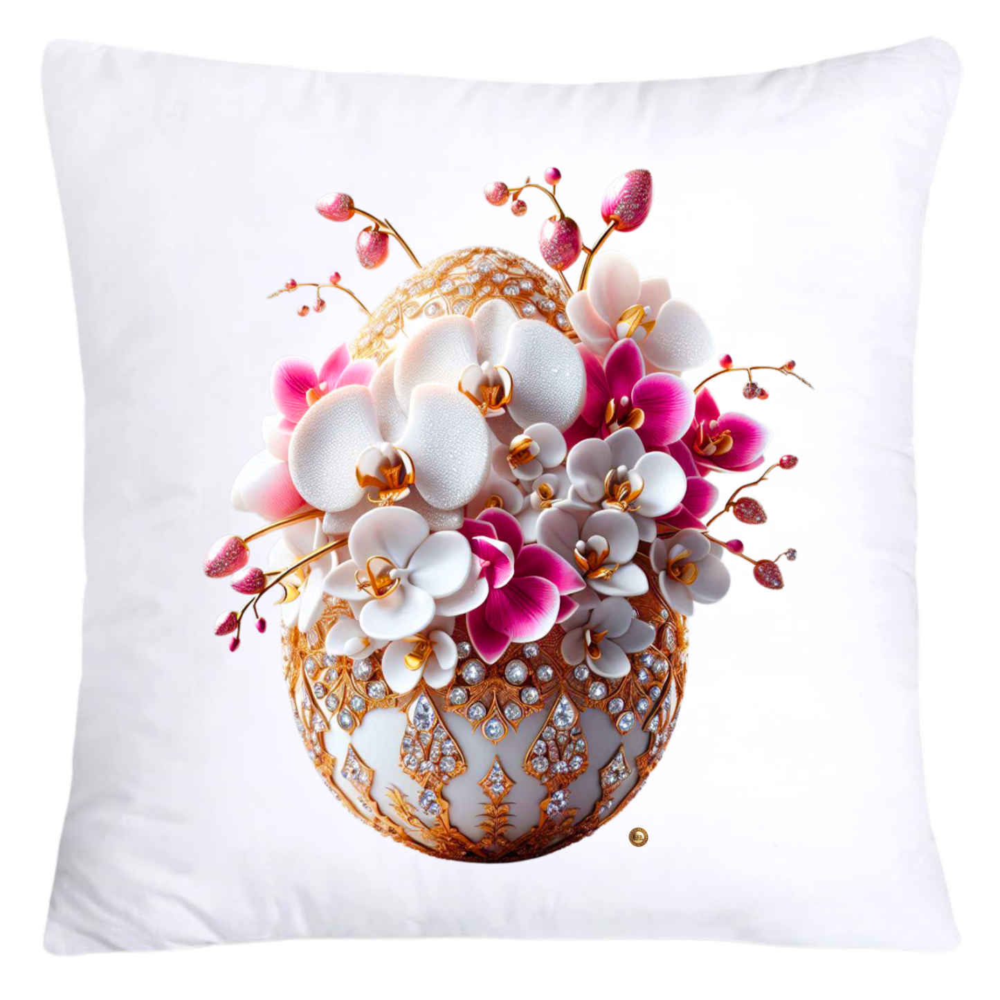 Purple Violet Orchid (Symbol of Spiritual Energy) 18x18 Egg Pillow Covers-5903