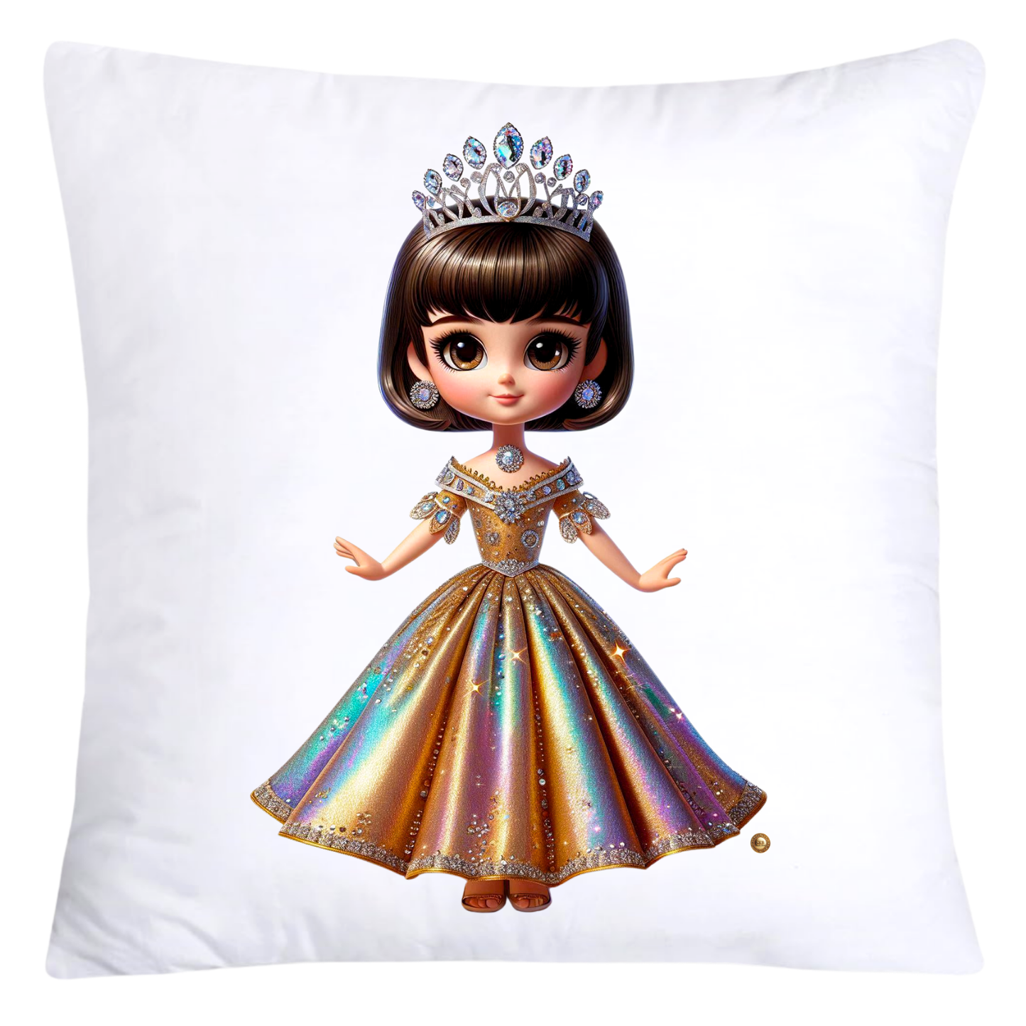 Adorable Princess/Pageant Queen Little Girl’s Pillow Covers-5487