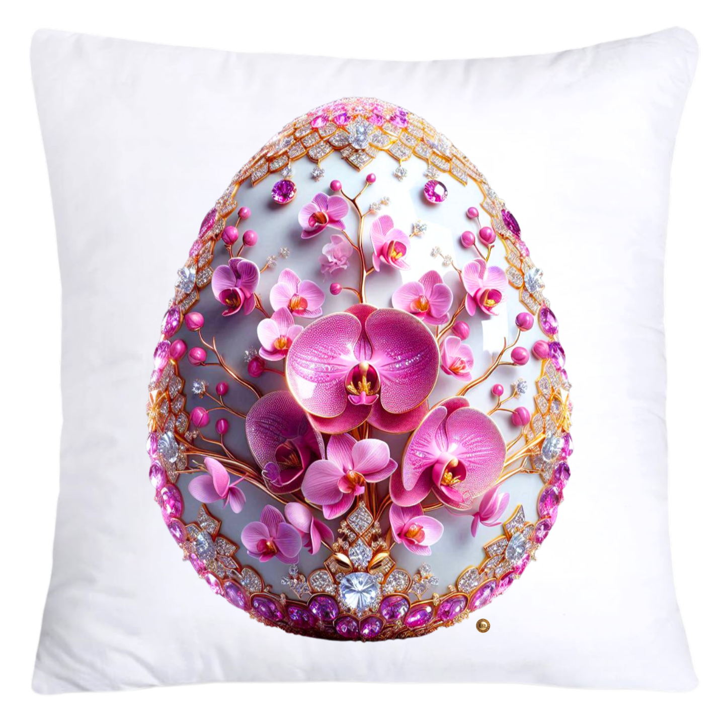Purple Violet Orchid (Symbol of Spiritual Energy) 18x18 Egg Pillow Covers-5911