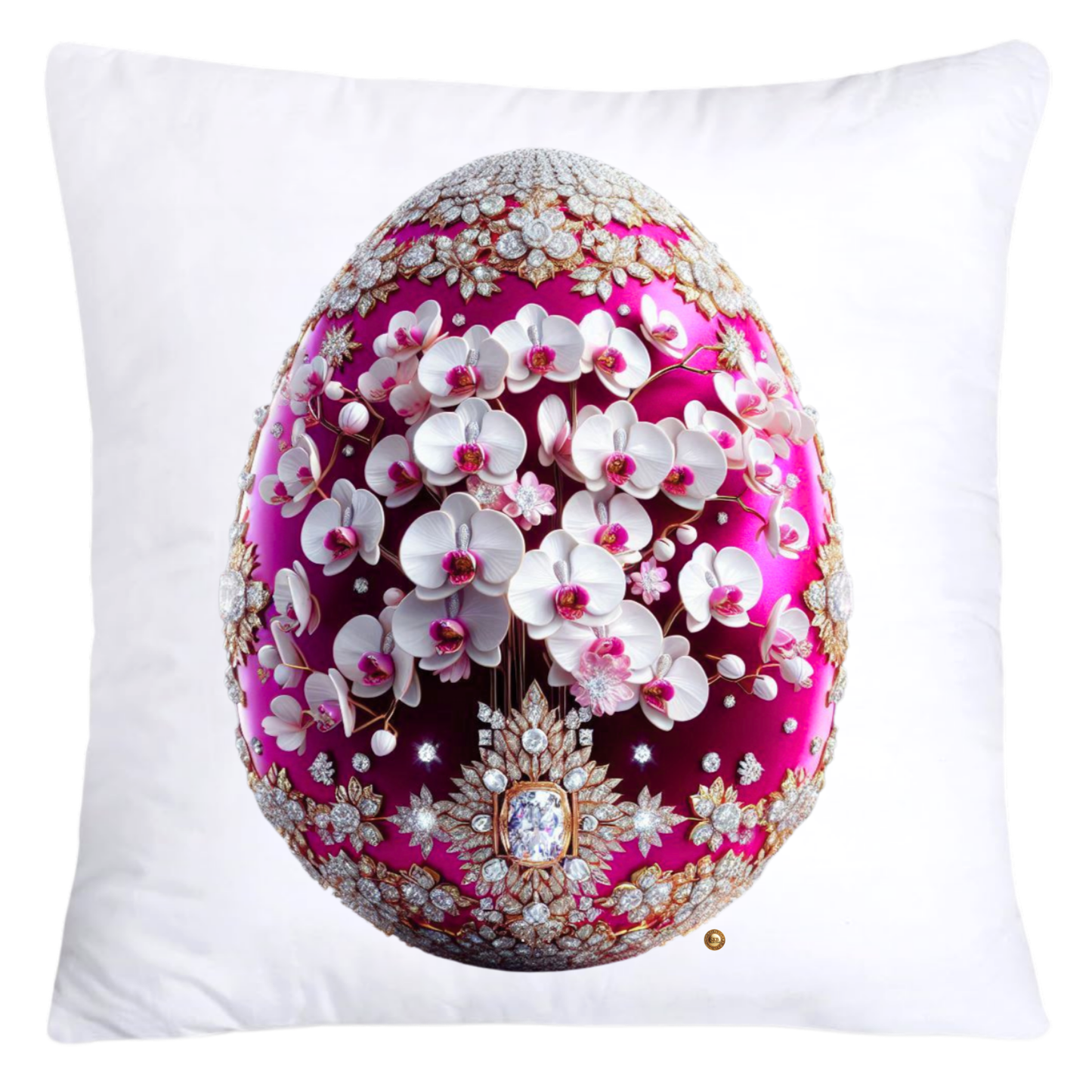 Purple Violet Orchid (Symbol of Spiritual Energy) 18x18 Egg Pillow Covers-5913