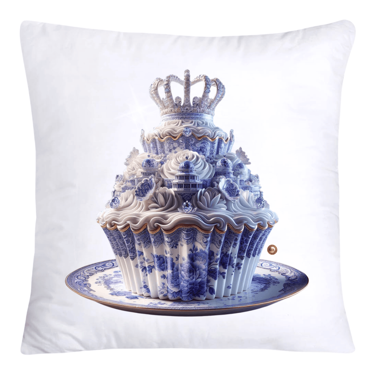18x18 Purple Willow Whimsical Cupcake Pillow Covers-3989