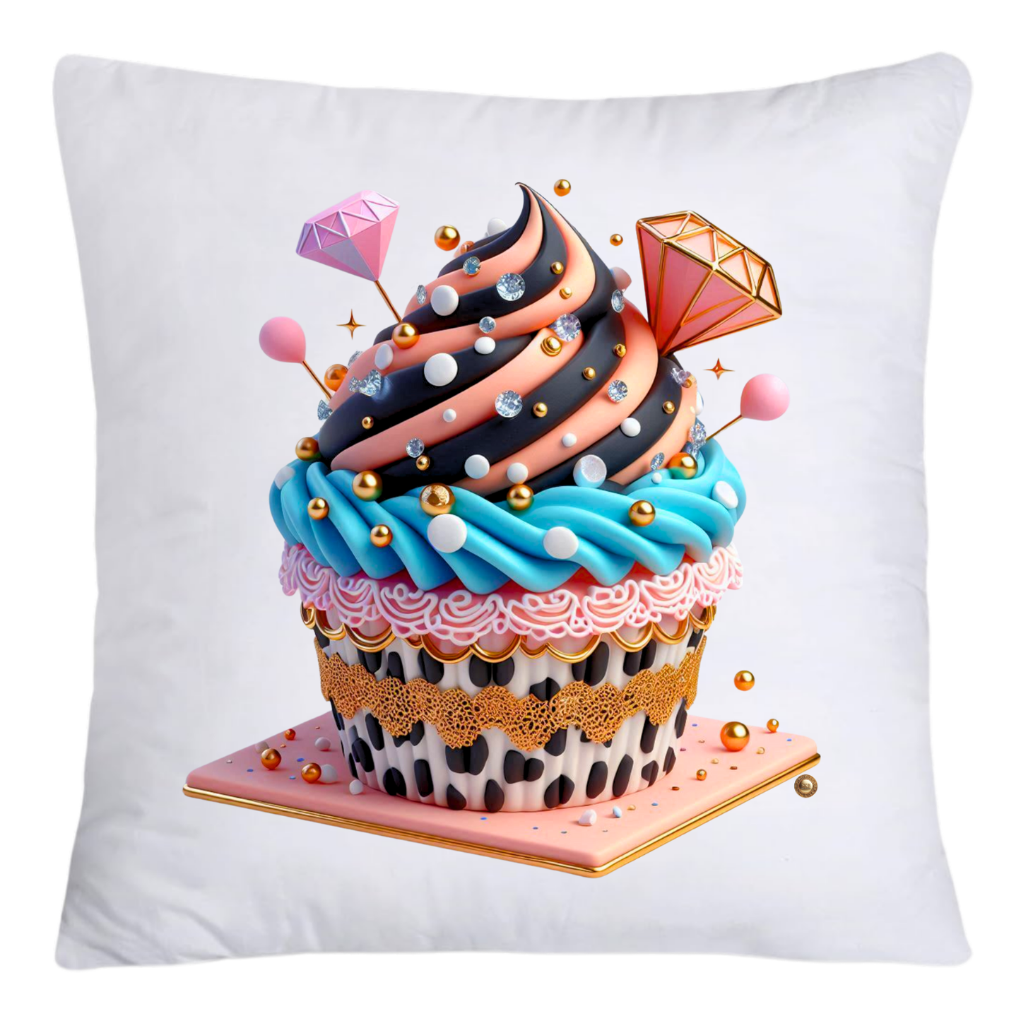 Wild Animal Print Cupcake 18x18 Throw Pillow Covers-4204