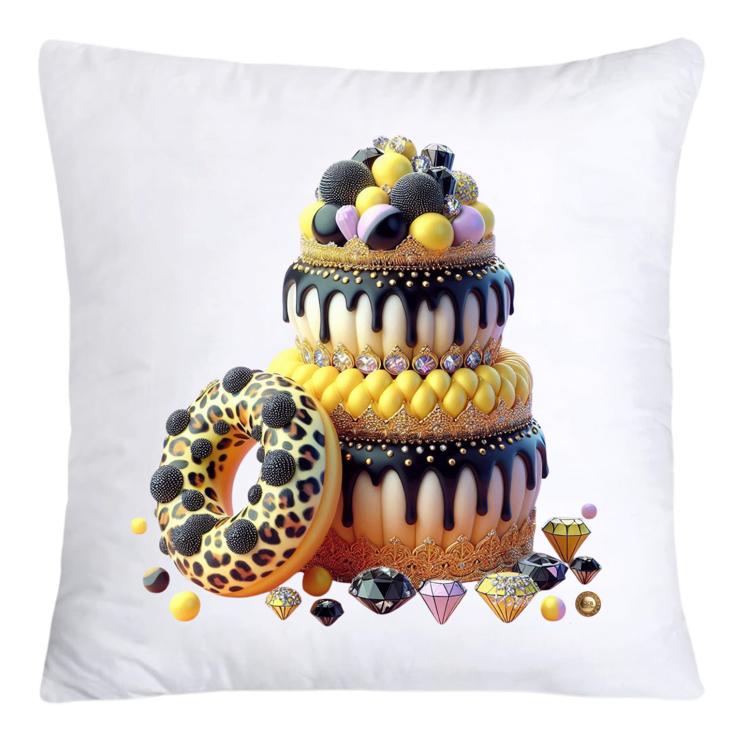 Wild Animal Print Cupcake 18x18 Throw Pillow Covers-4207