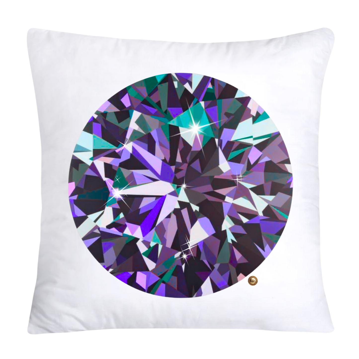 Sparkling Diamonds and Gemstone Pillow Covers-3592