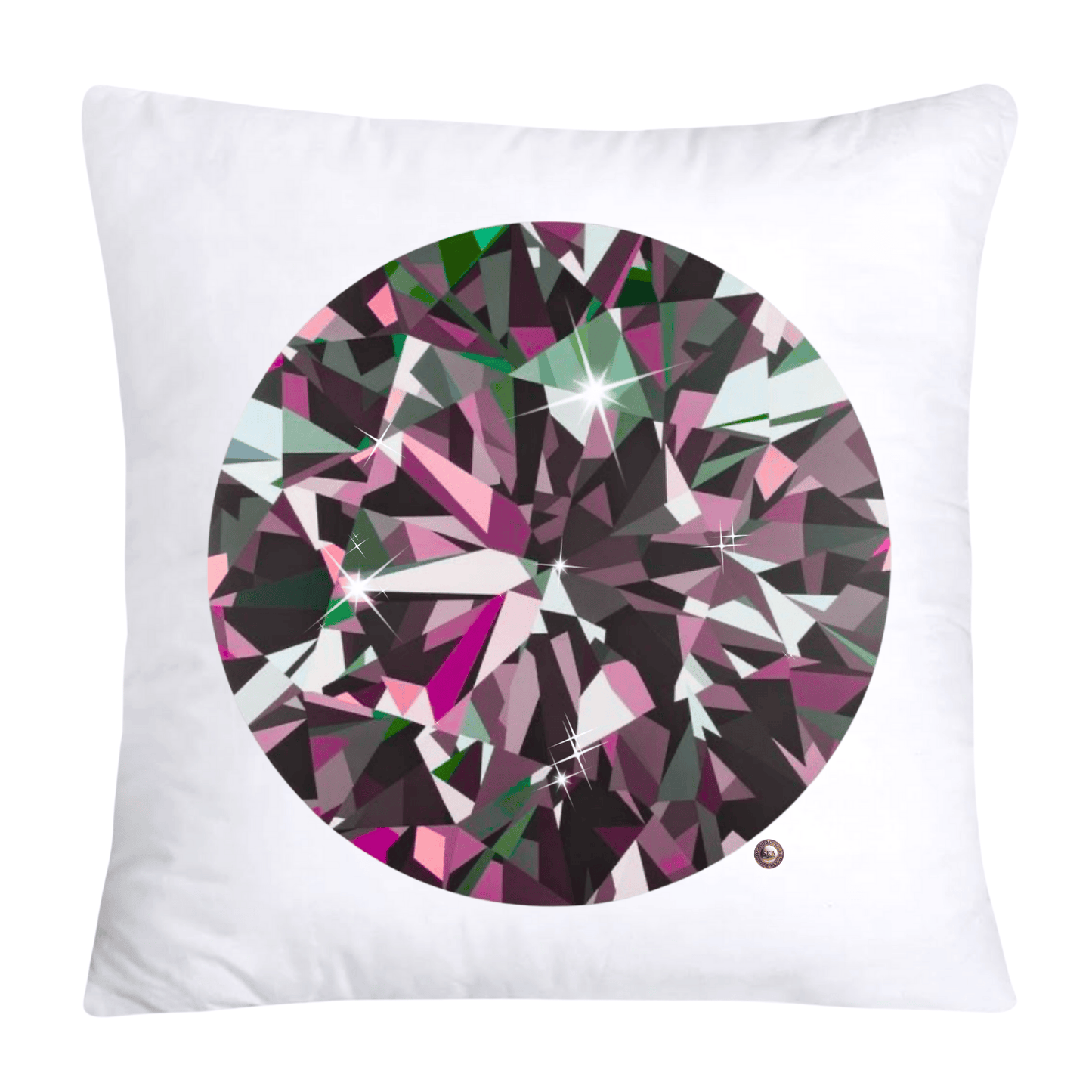 Sparkling Diamonds and Gemstone Pillow Covers-3611