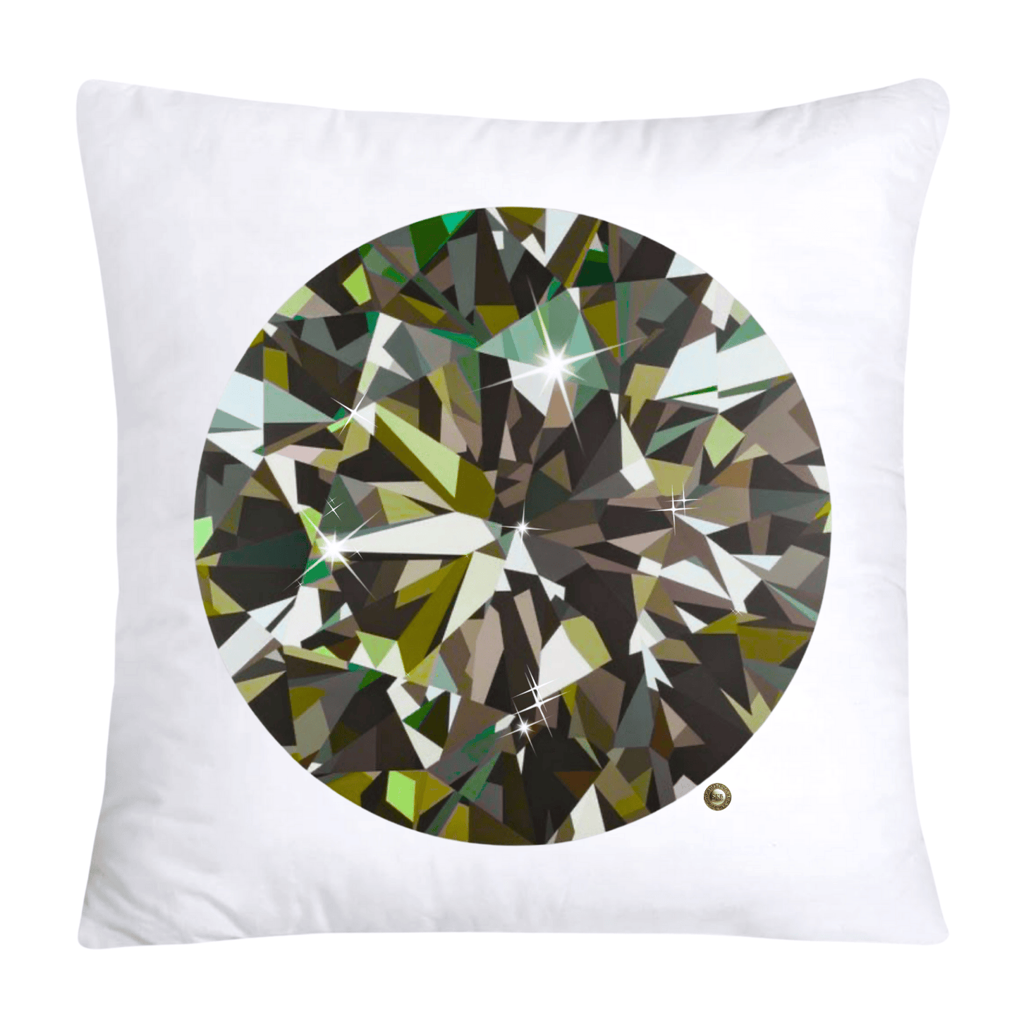 Sparkling Diamonds and Gemstone Pillow Covers-3610