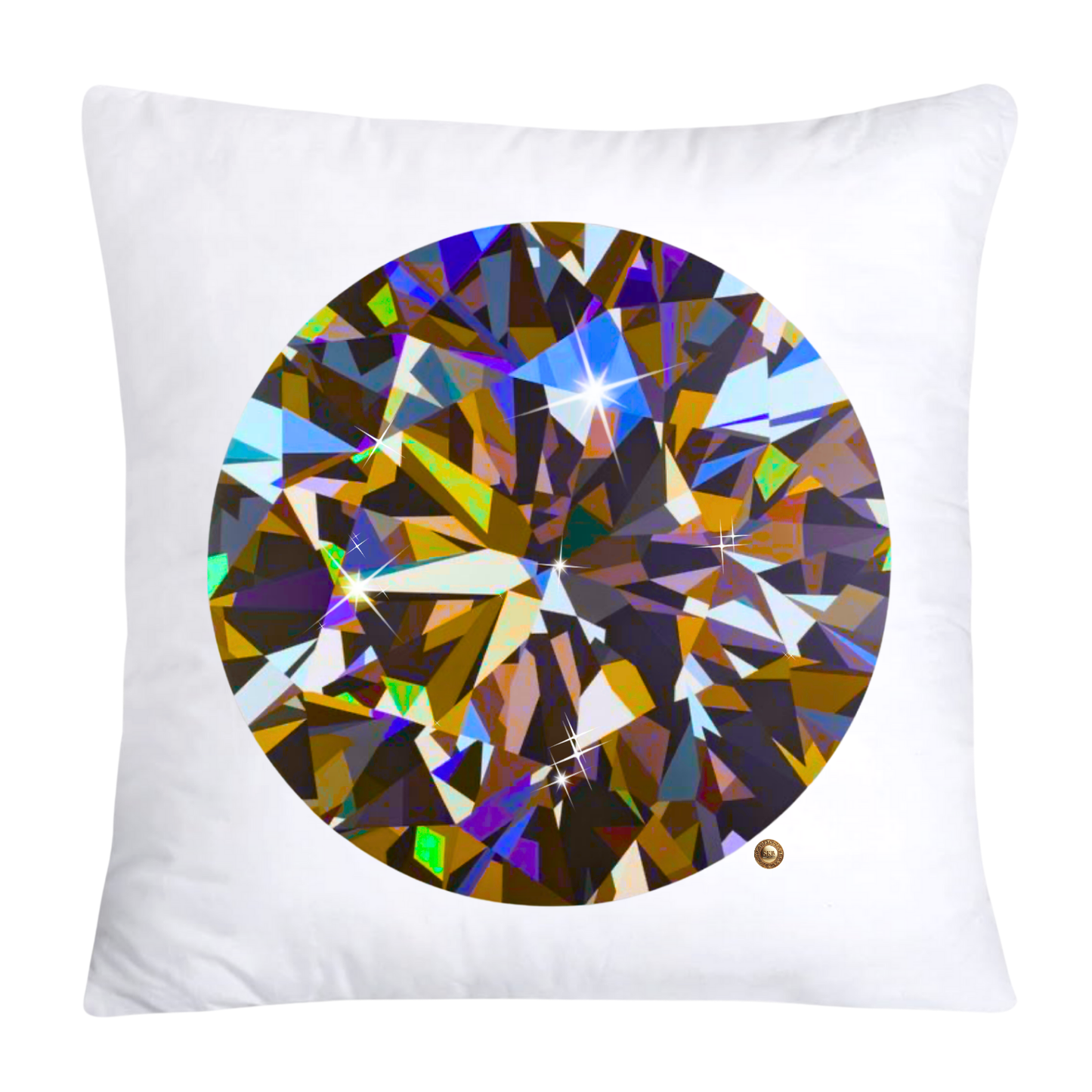 Sparkling Diamonds and Gemstone Pillow Covers-3581
