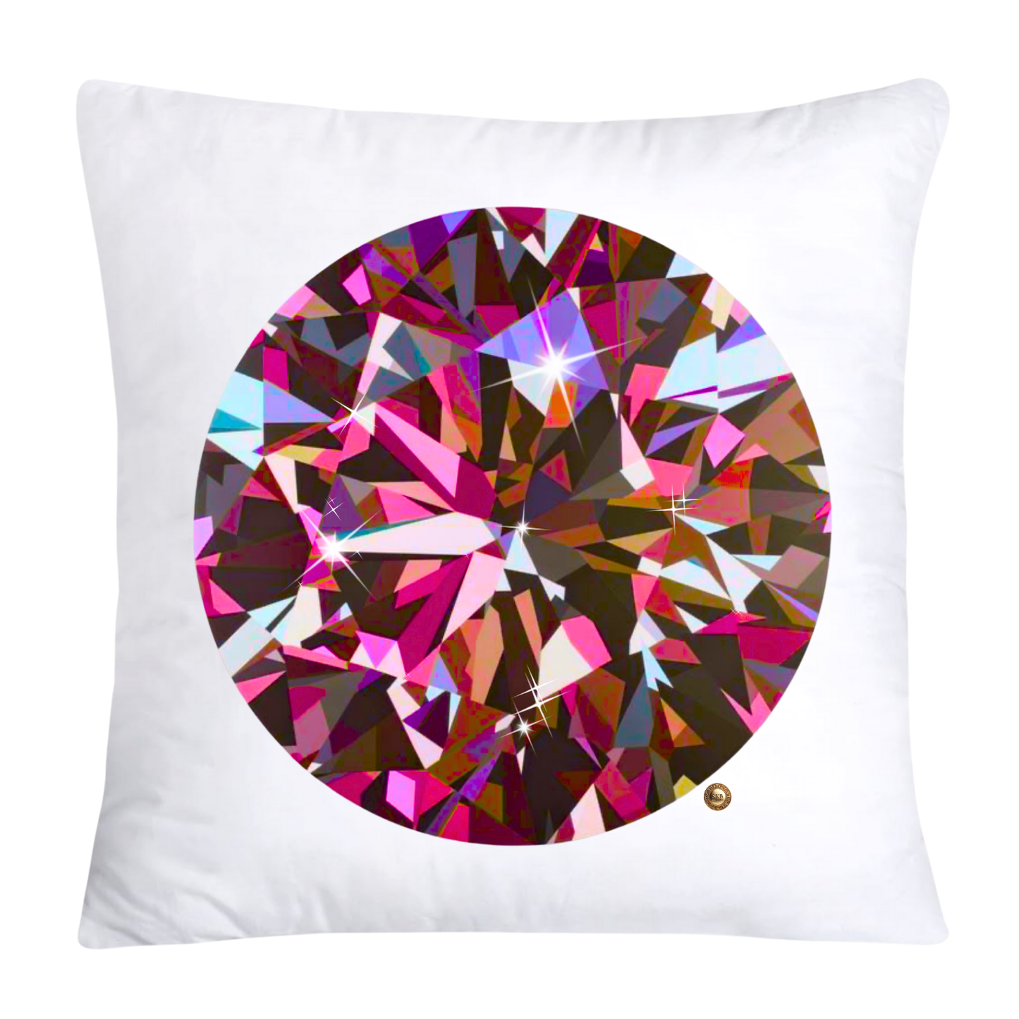 Sparkling Diamonds and Gemstone Pillow Covers-3599
