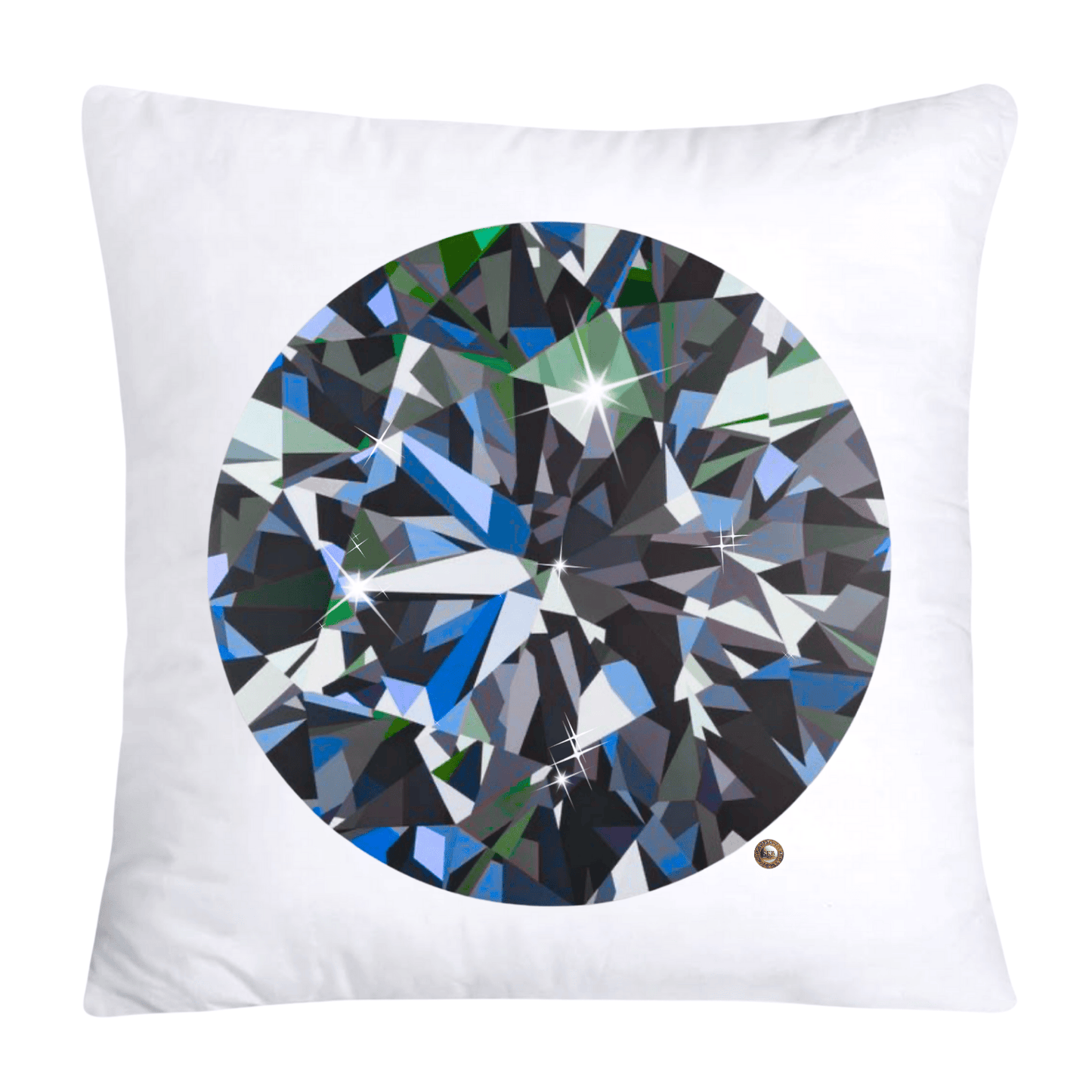Sparkling Diamonds and Gemstone Pillow Covers-3608