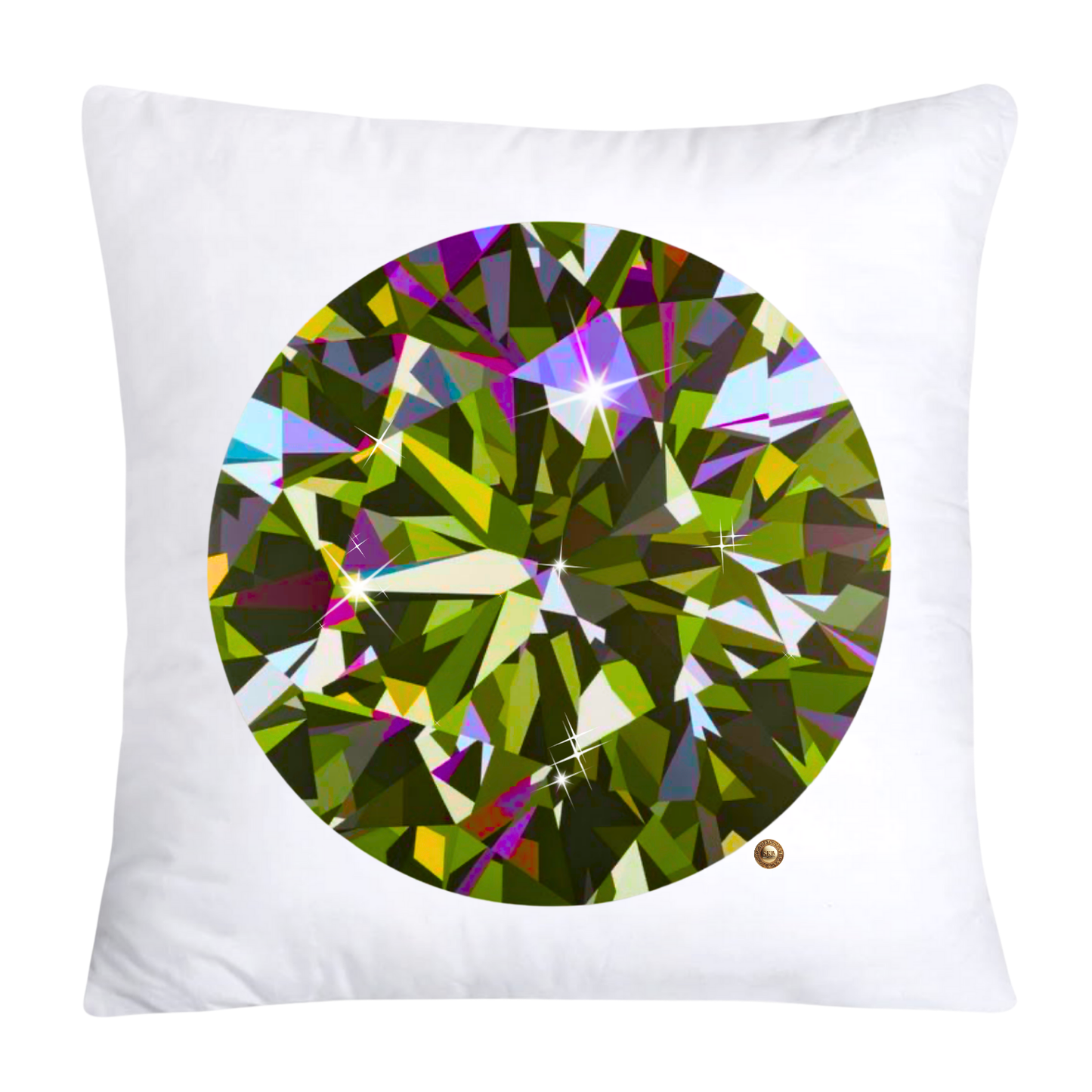 Sparkling Diamonds and Gemstone Pillow Covers-3589
