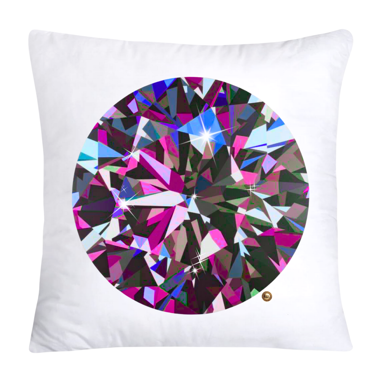 Sparkling Diamonds and Gemstone Pillow Covers-3583