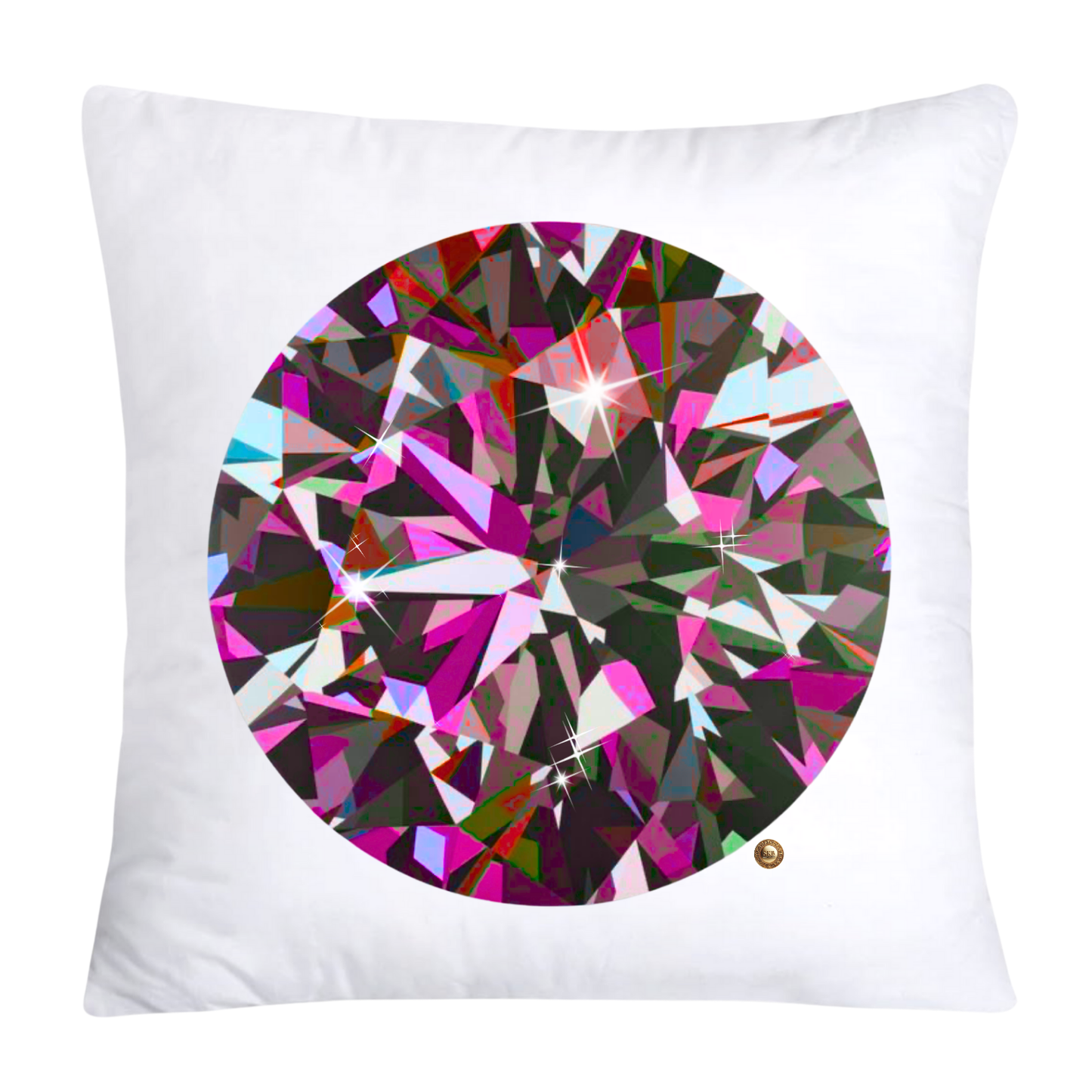 Sparkling Diamonds and Gemstone Pillow Covers-3585