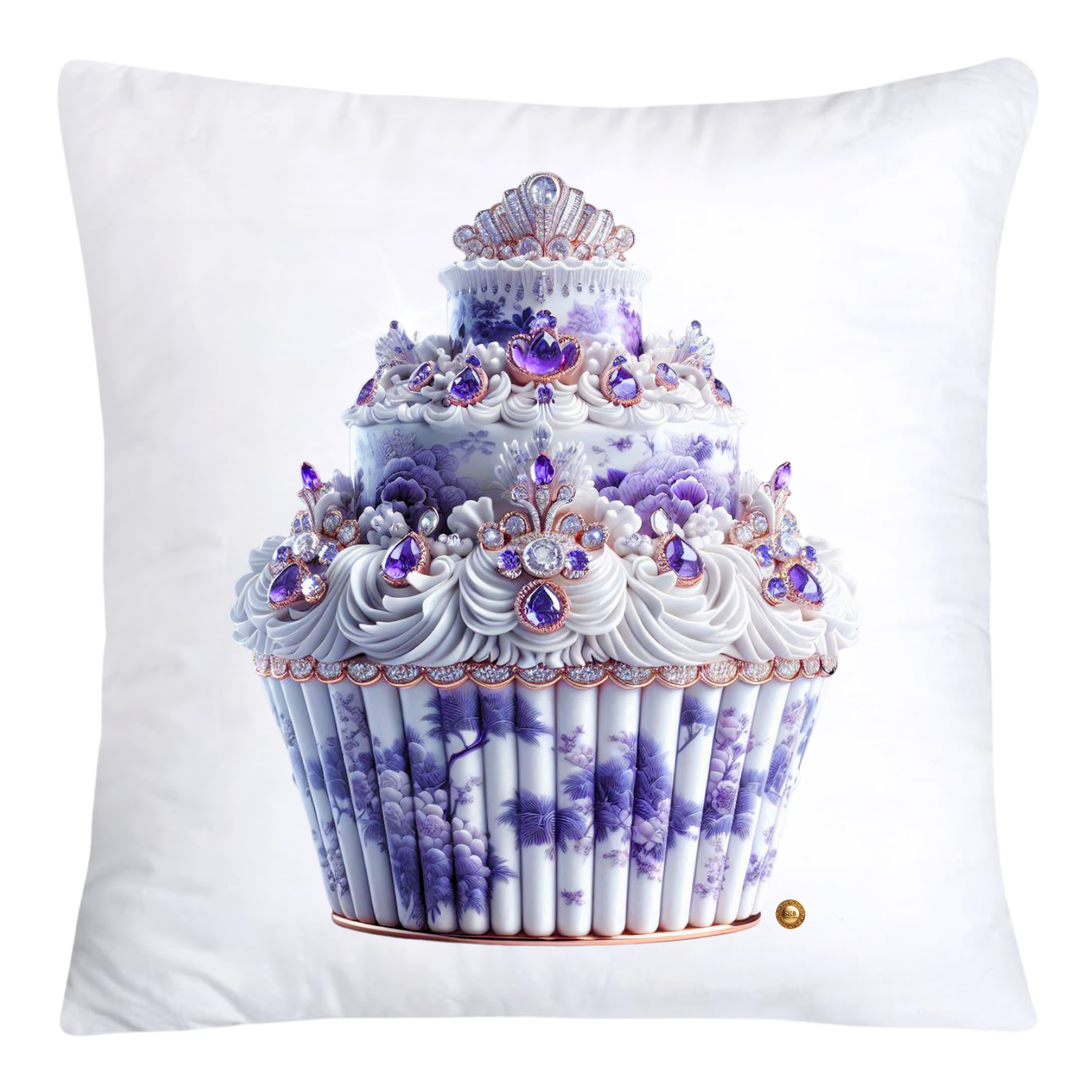 18x18 Purple Willow Whimsical Cupcake Pillow Covers-3977