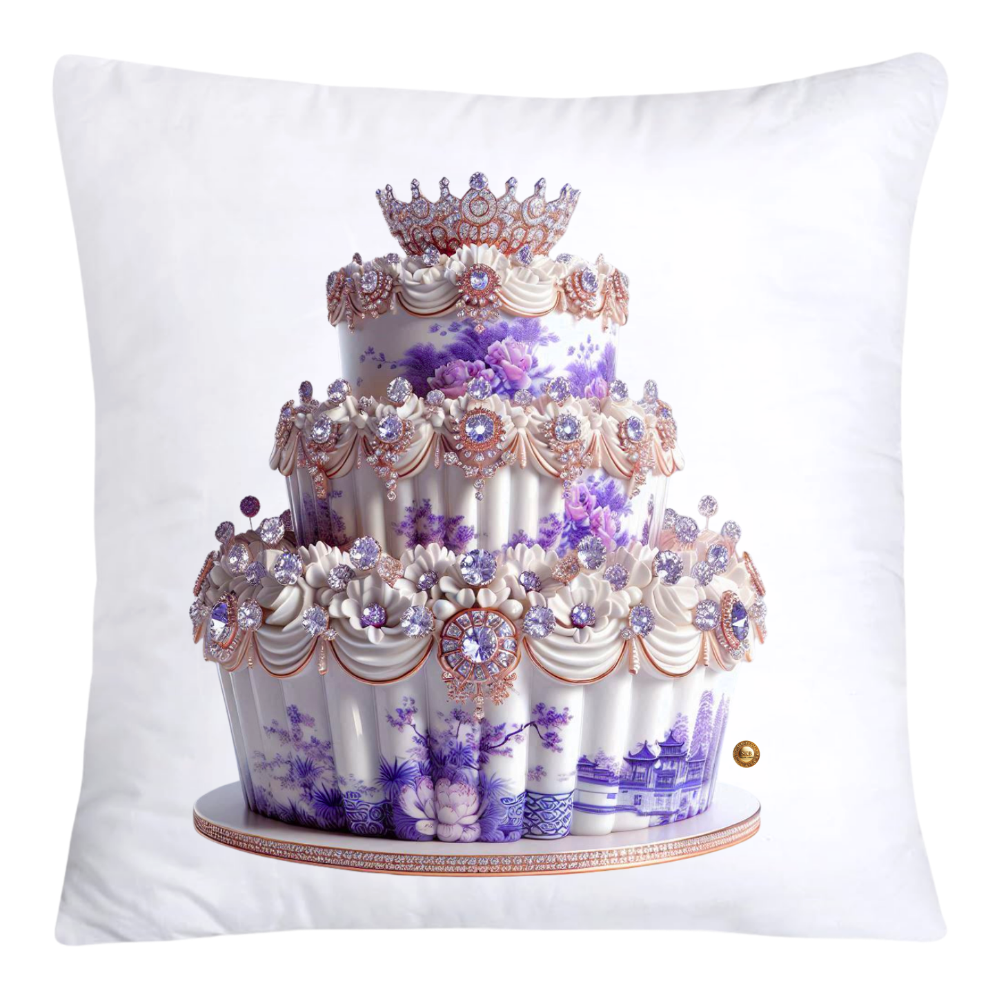 18x18 Purple Willow Whimsical Cupcake Pillow Covers-3992