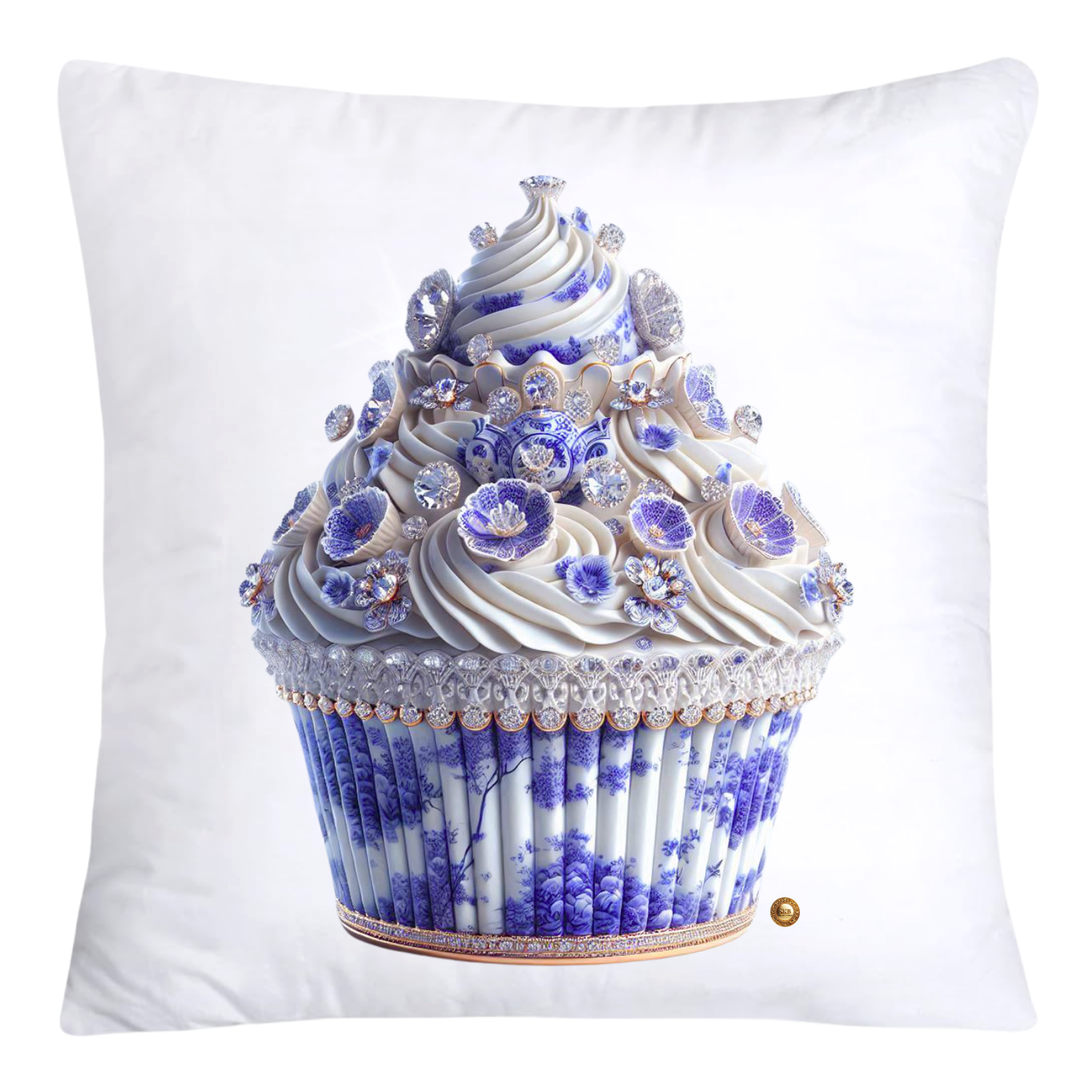 18x18 Purple Willow Whimsical Cupcake Pillow Covers-3988