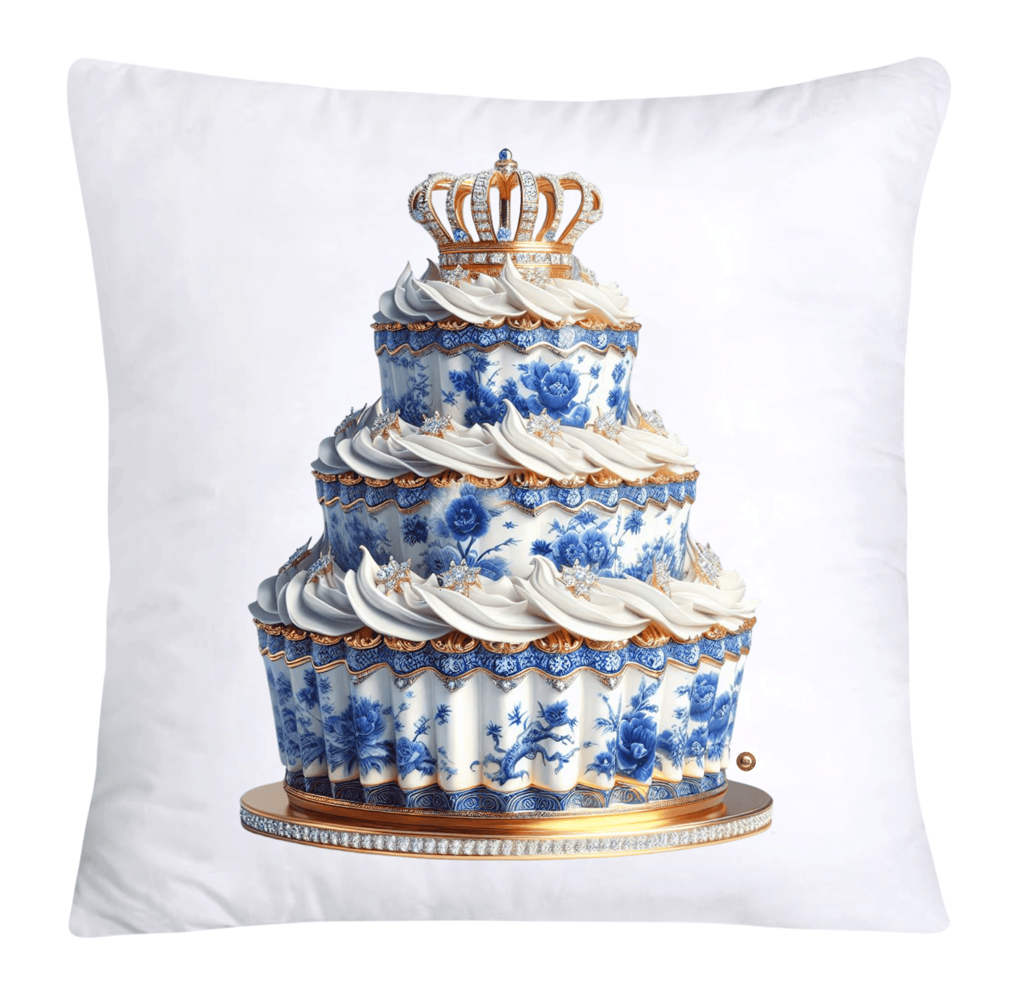 Blue Willow 18x18 Chinoiserie Cupcake Throw Pillow Covers-3914