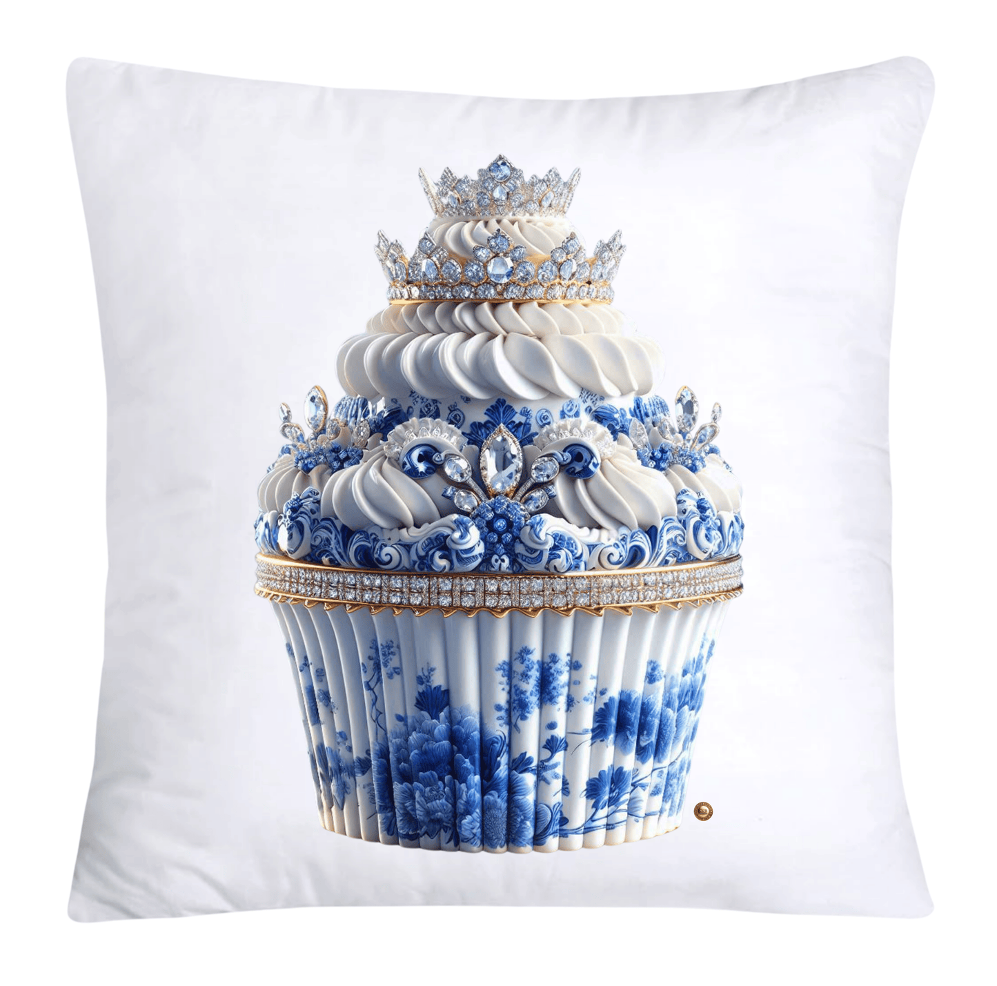 Blue Willow 18x18 Chinoiserie Cupcake Throw Pillow Covers-4923