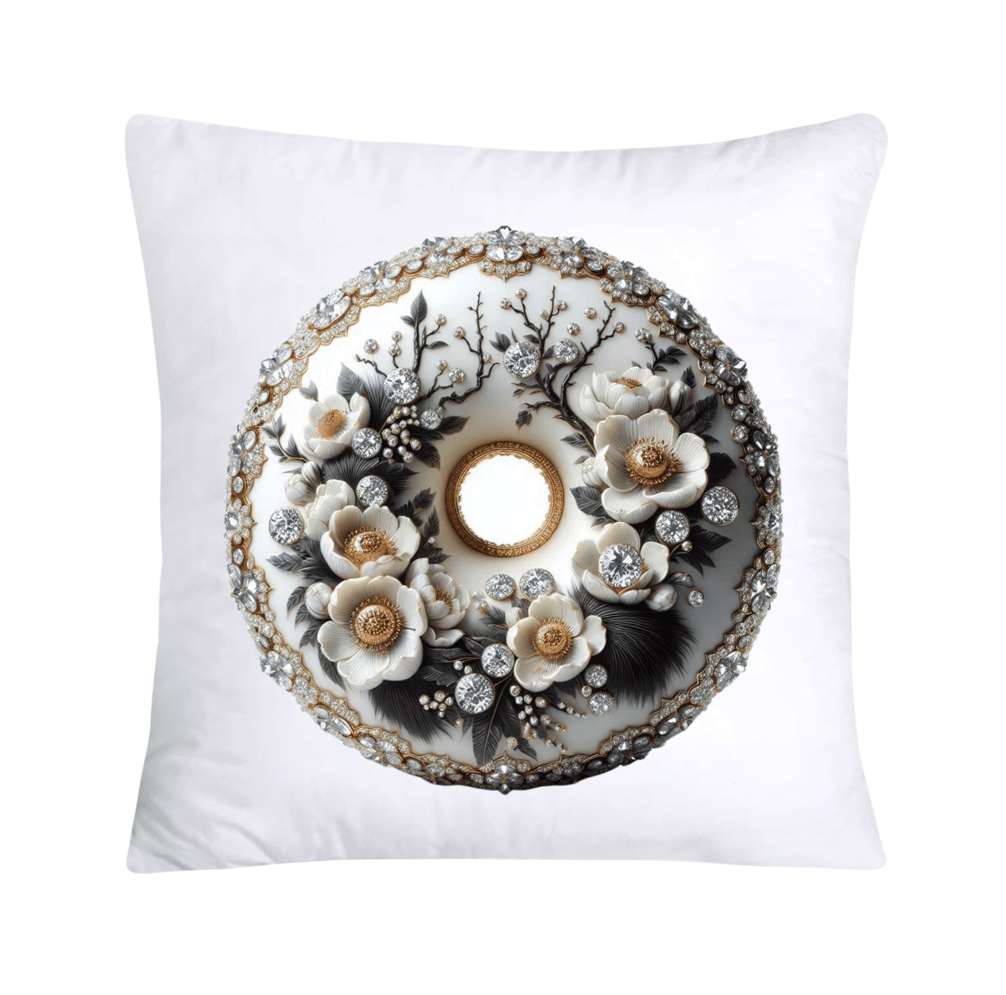Black Willow Chinoiserie Donut Pillow Covers-3201