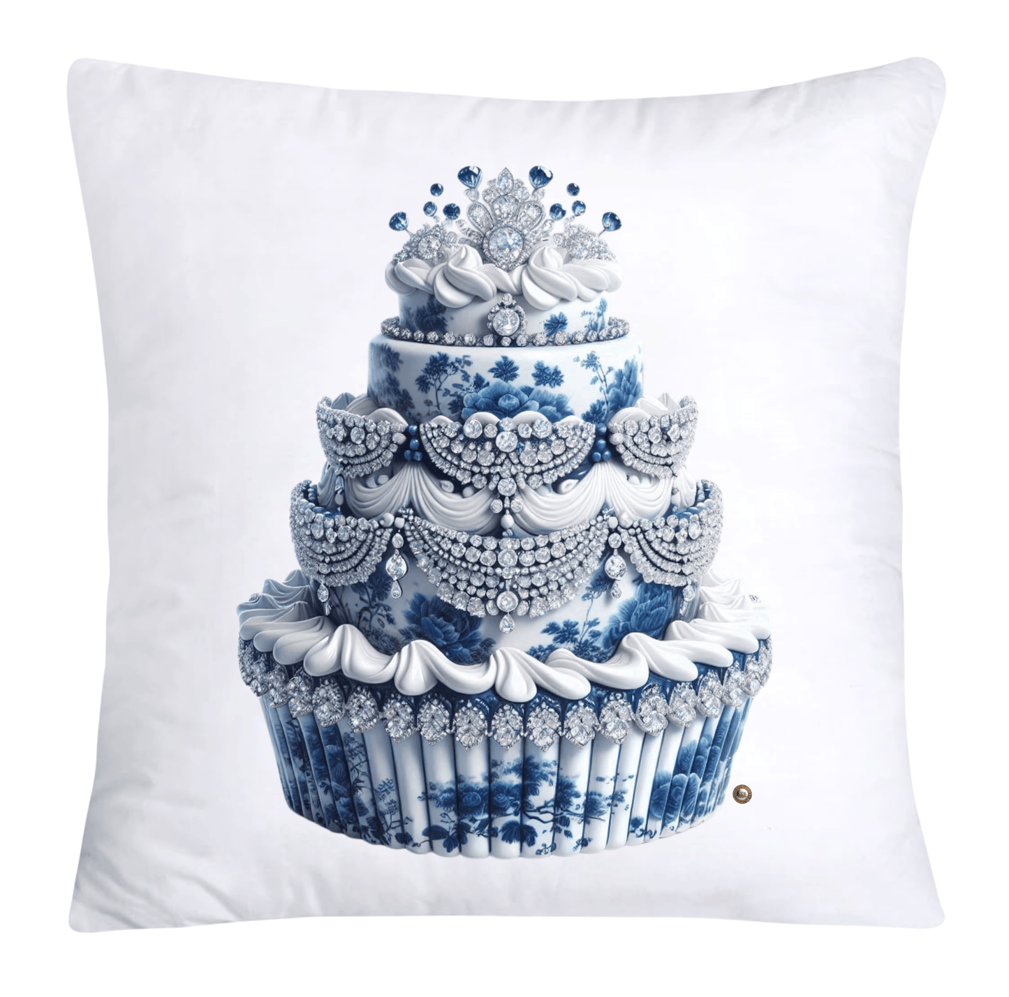 Blue Willow 18x18 Chinoiserie Cupcake Throw Pillow Covers-3831