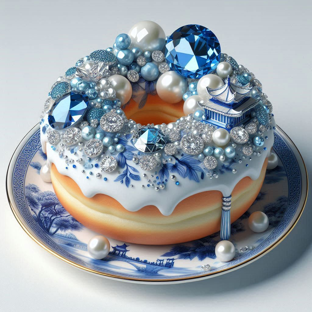 Blue Willow Donuts Pillow Covers