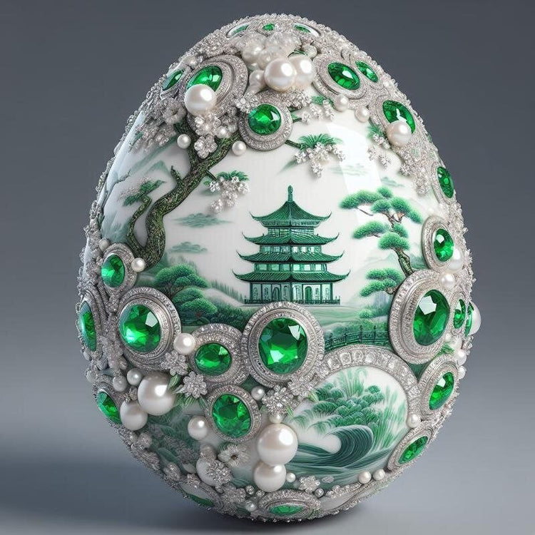 Green Willow Egg Pillow Covers