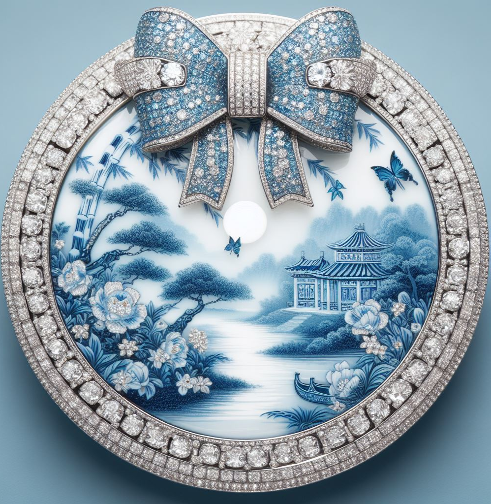 Blue Willow Plate Pillow Covers