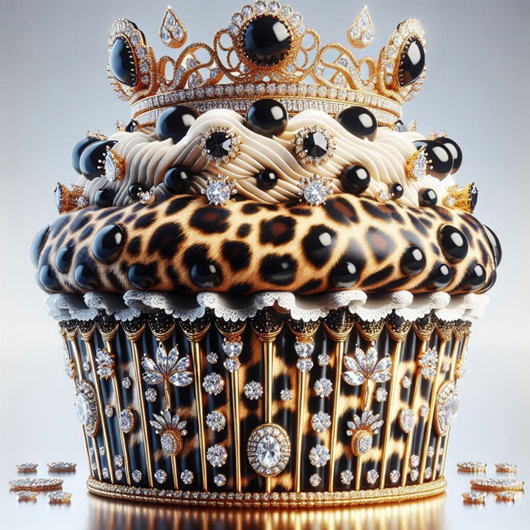 Wild Royal Animal Print Cupcake Pillow Covers