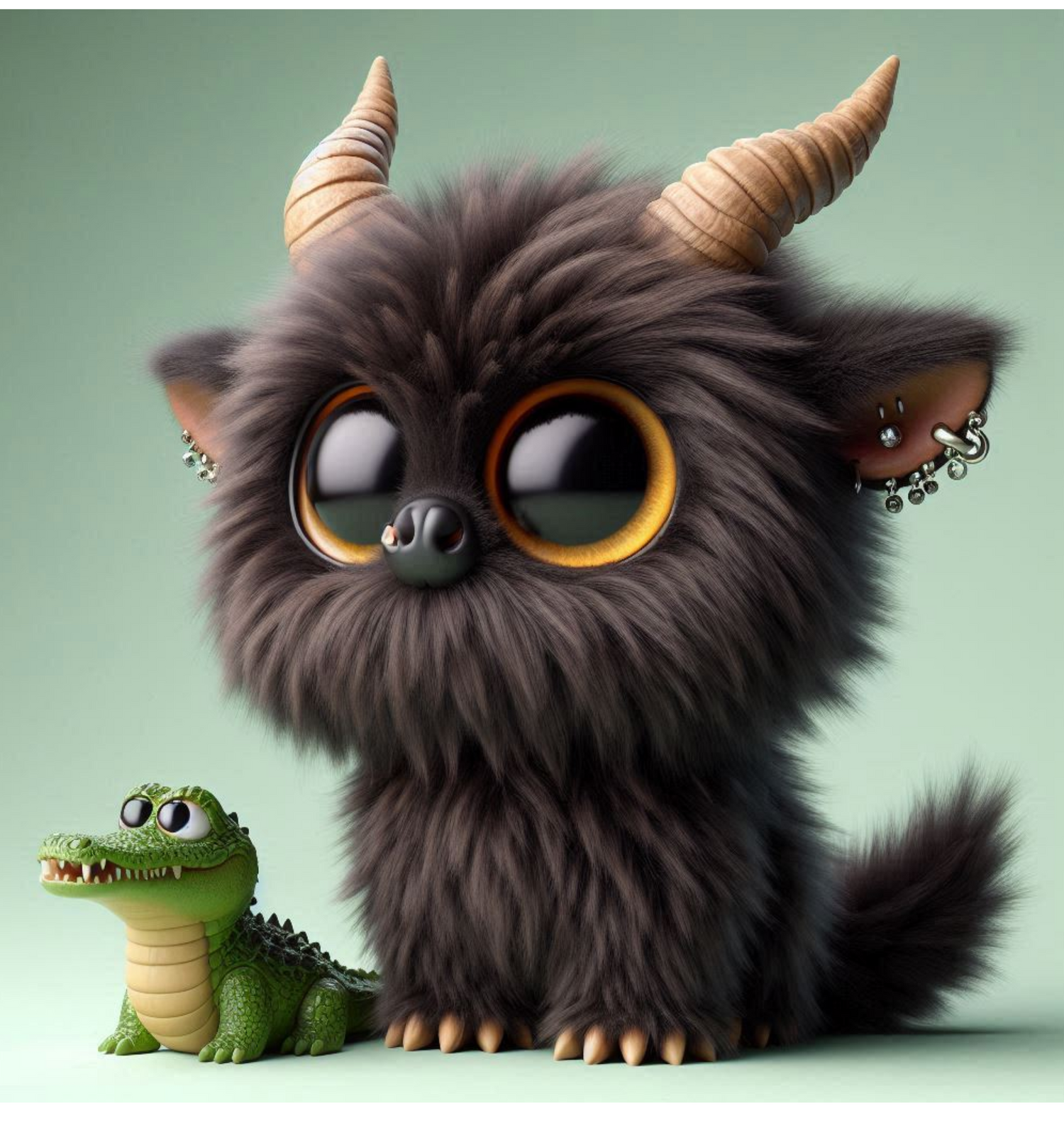 Cute Furry Monster Pillow Covers