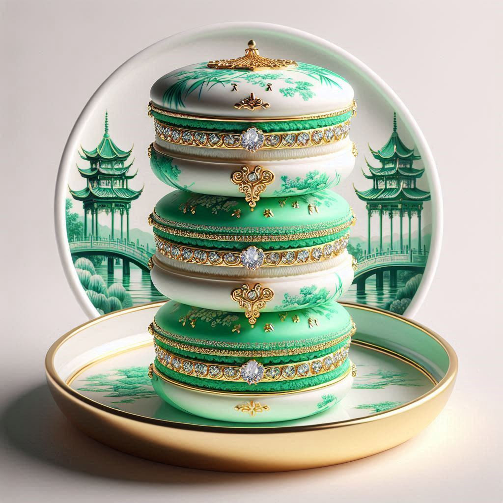 Green Willow Macaroon Pillow Covers